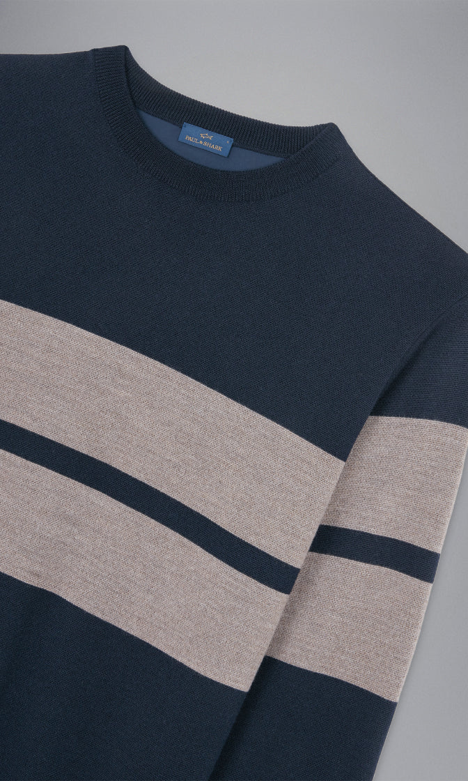 Pull de laine ligné