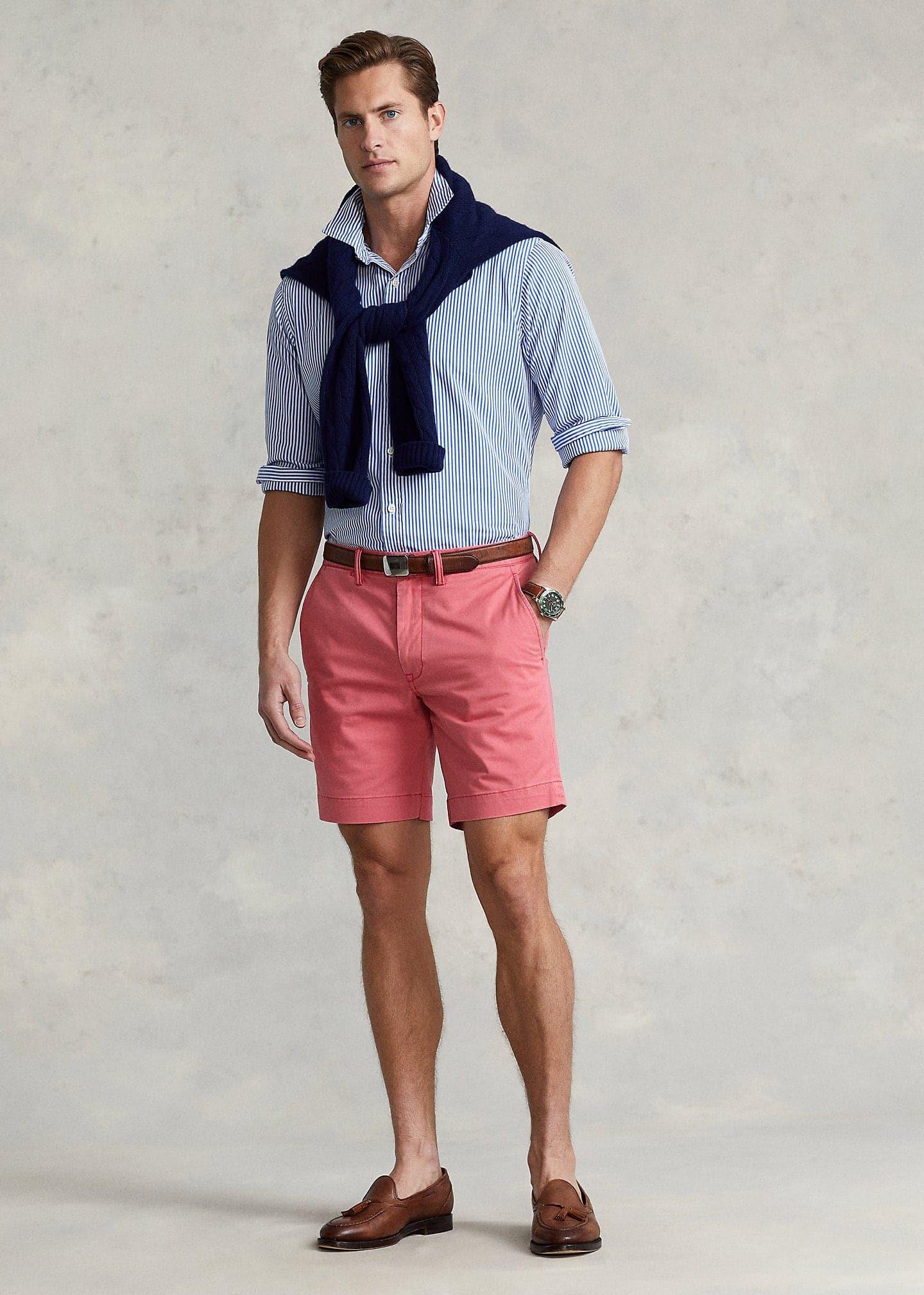 Laflamme- Bermuda en coton rose - Ralph lauren