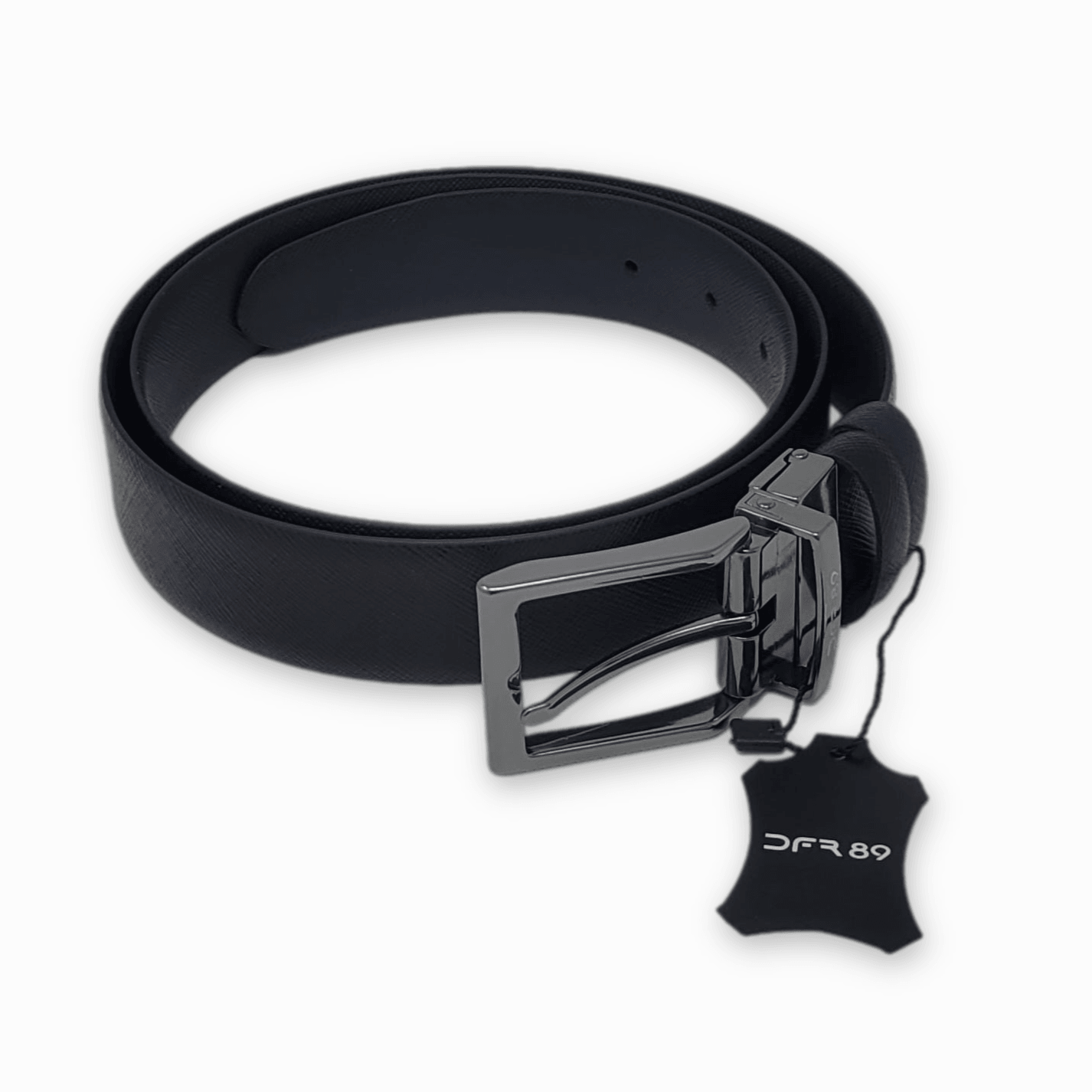 Laflamme- Ceinture réversible noir ou marine en cuir - Differ
