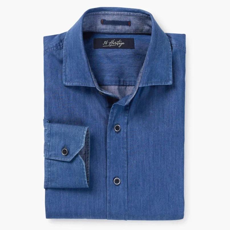 Laflamme- Chemise 4 saisons en denim - 34 Heritage