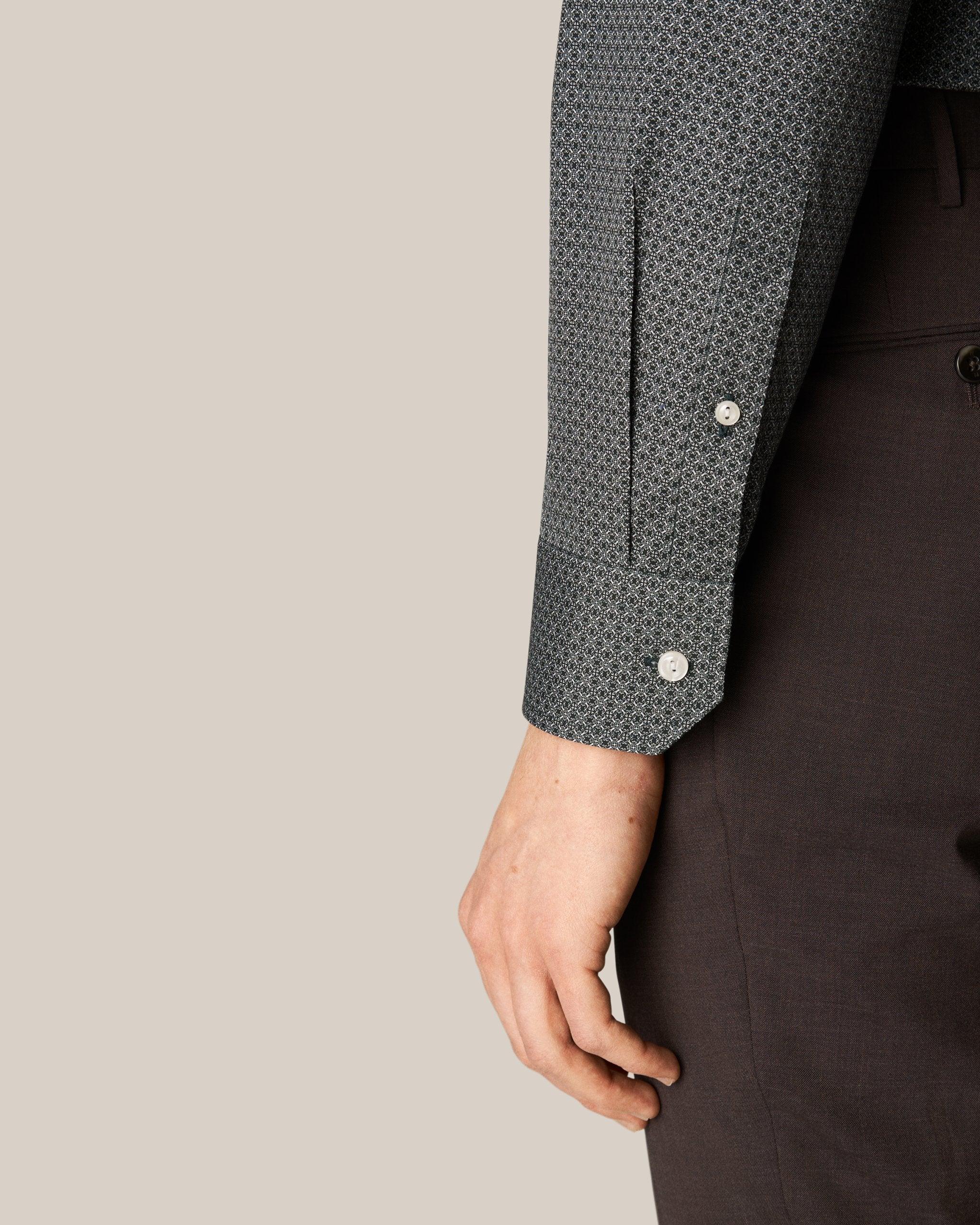 Laflamme- Chemise à motifs verte - Eton