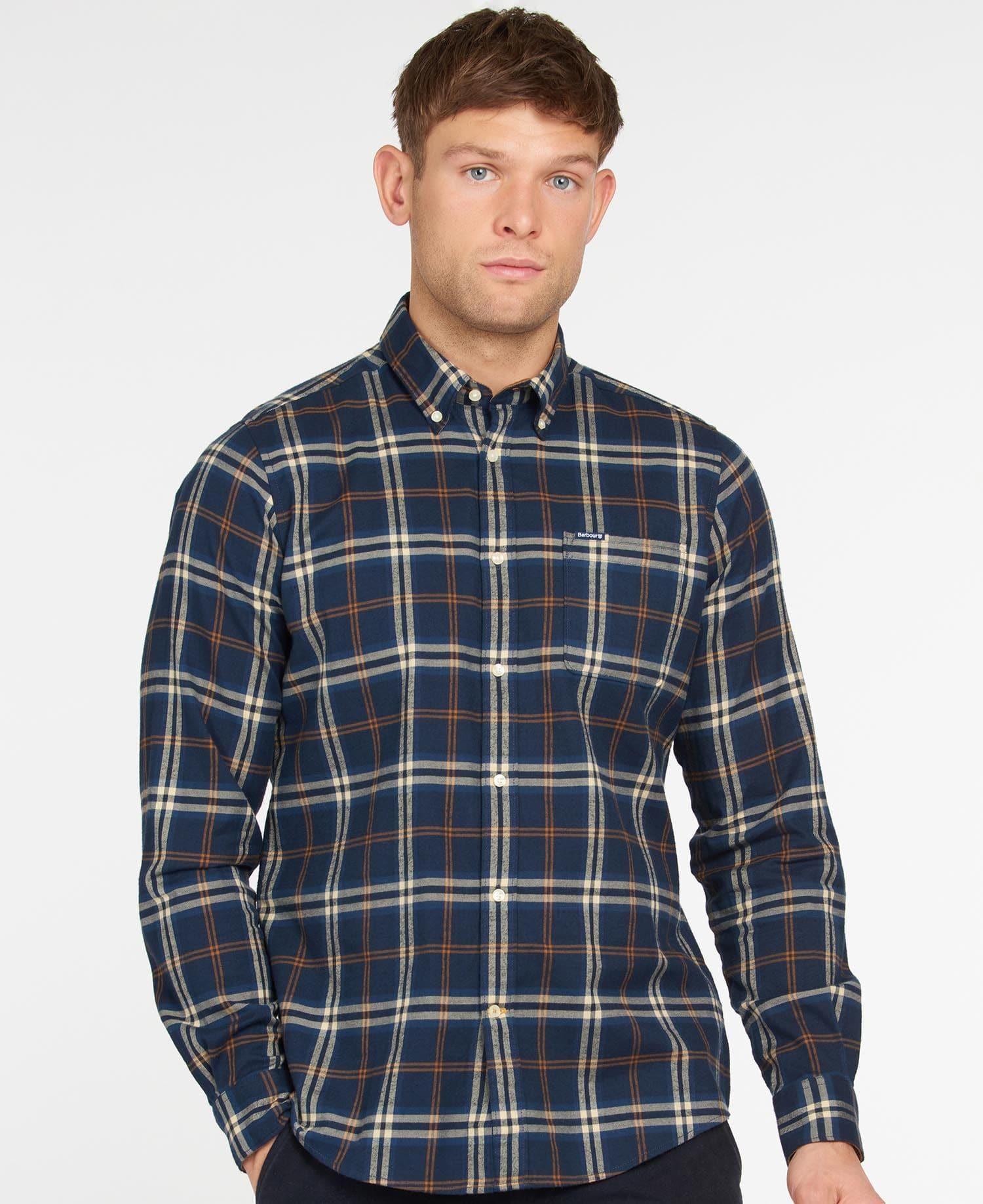 Laflamme- Chemise de flanelle bleu - Barbour
