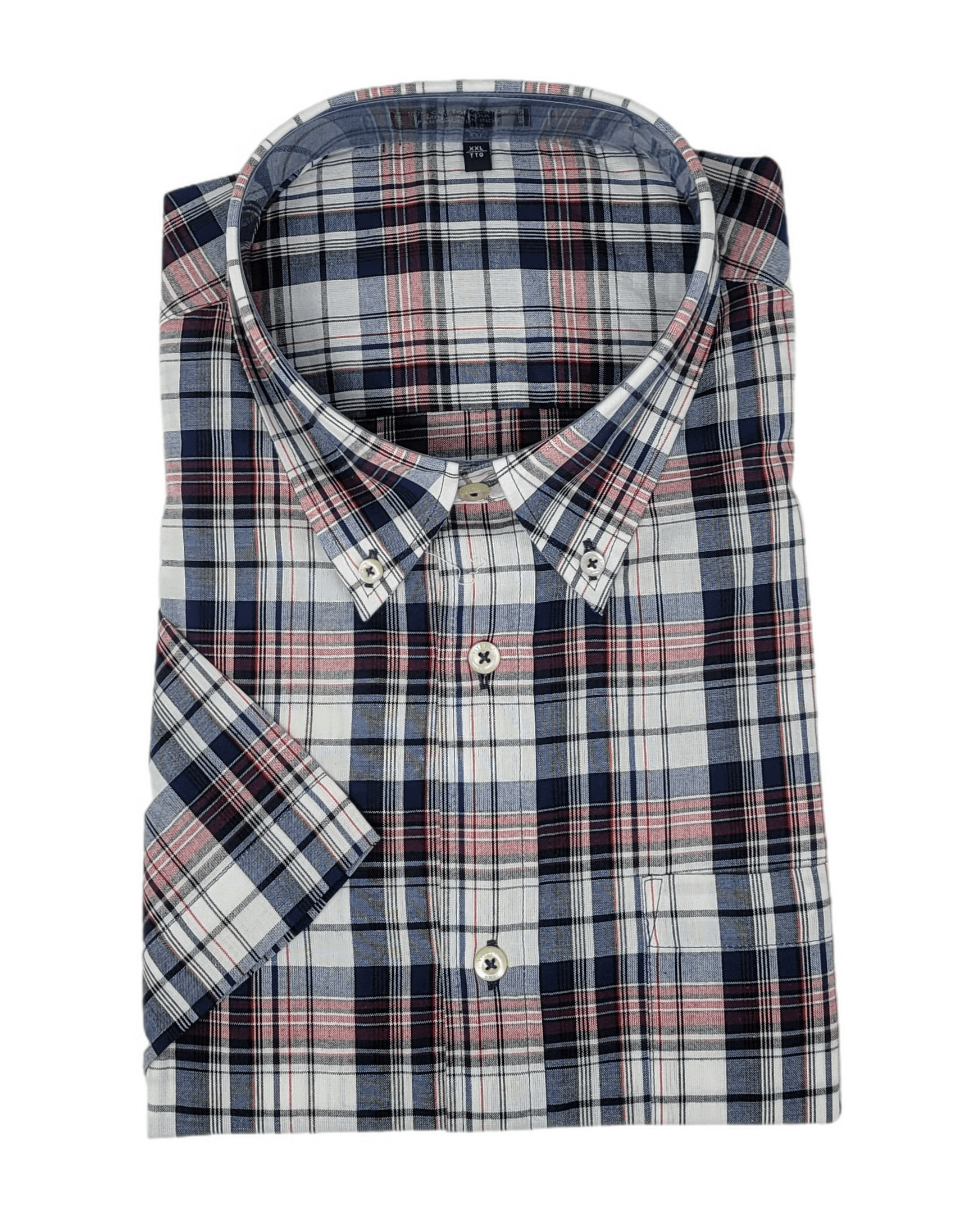 Laflamme- Chemise de madras à manches courtes - Laflamme & cie