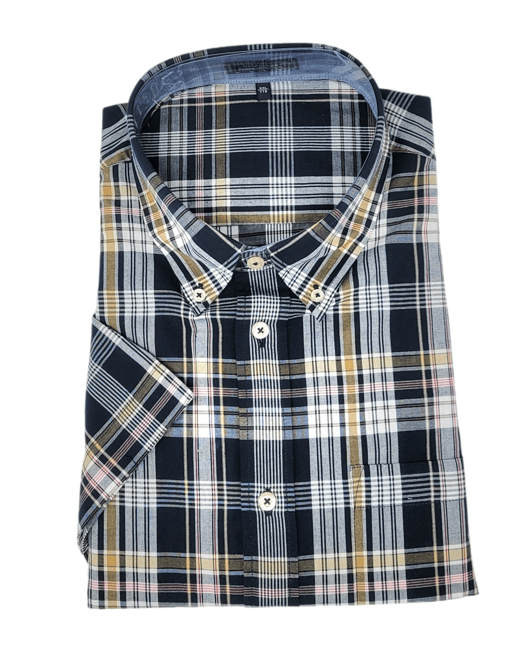Laflamme- Chemise de madras à manches courtes - Laflamme & cie