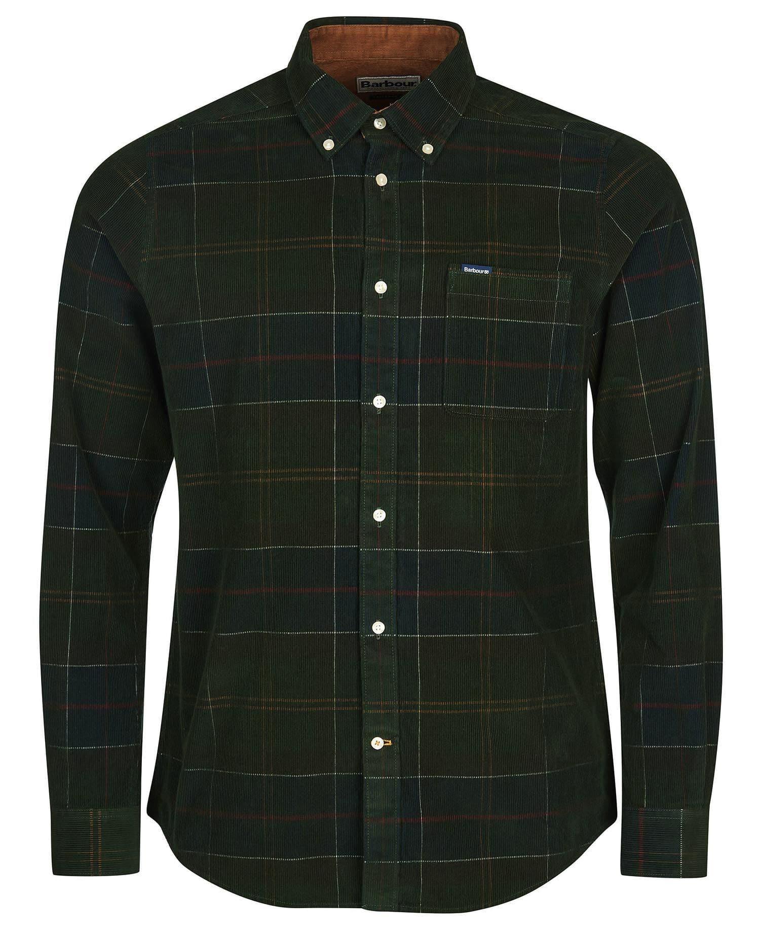 Laflamme- Chemise de velour classic tartan vert - Barbour