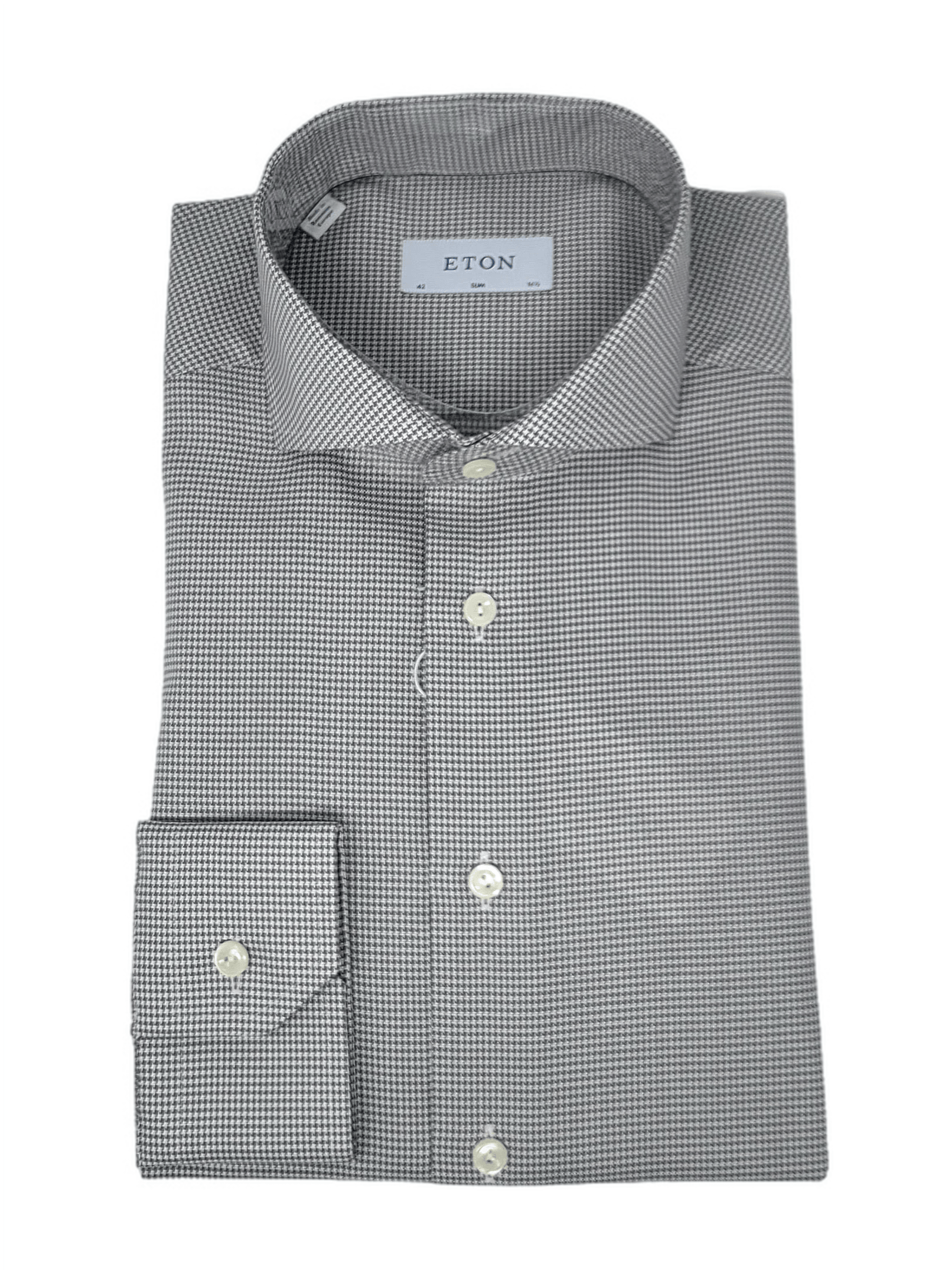 Laflamme- Chemise pied-de-poule taupe - Eton