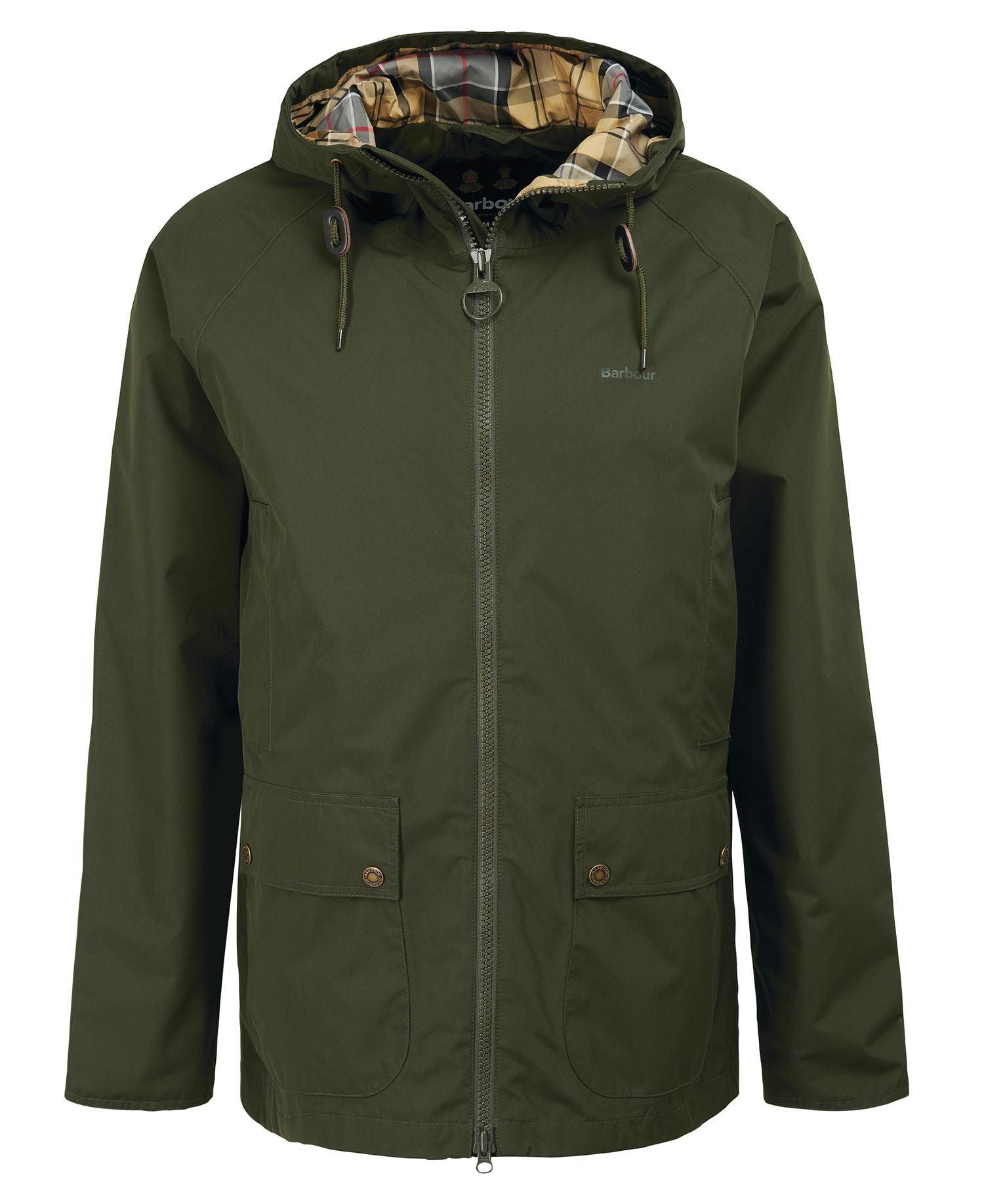Laflamme- Manteau imperméable Hooded Dormus vert - Barbour