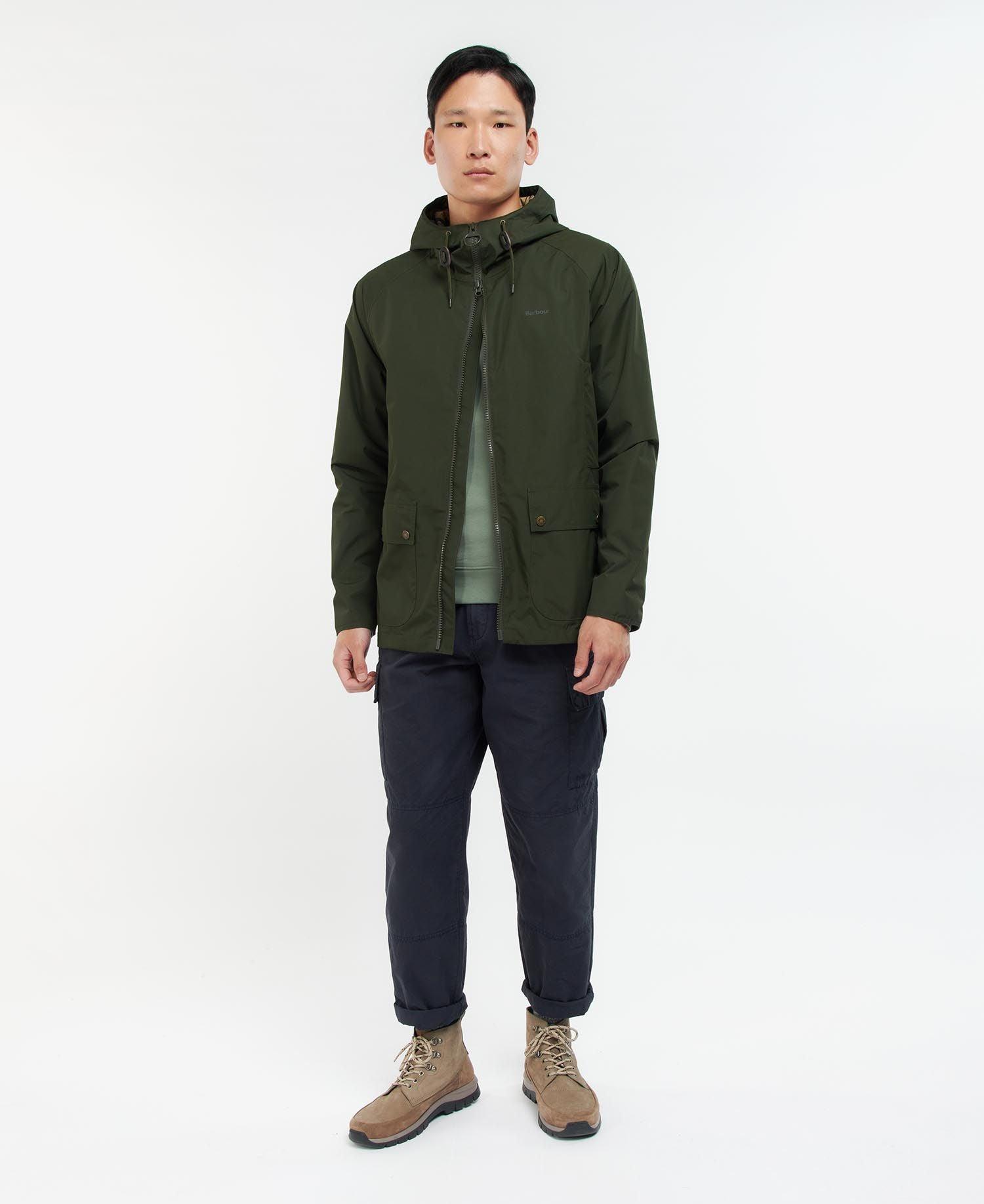 Laflamme- Manteau imperméable Hooded Dormus vert - Barbour