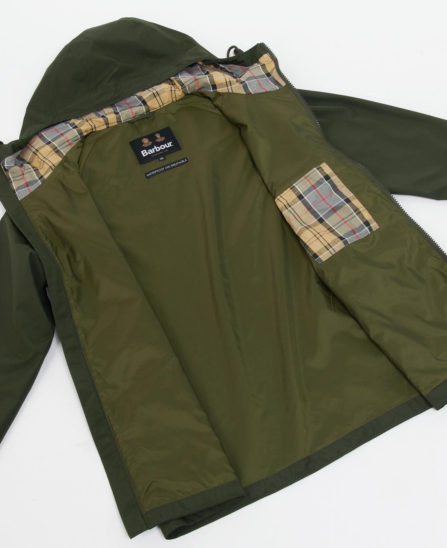Laflamme- Manteau imperméable Hooded Dormus vert - Barbour