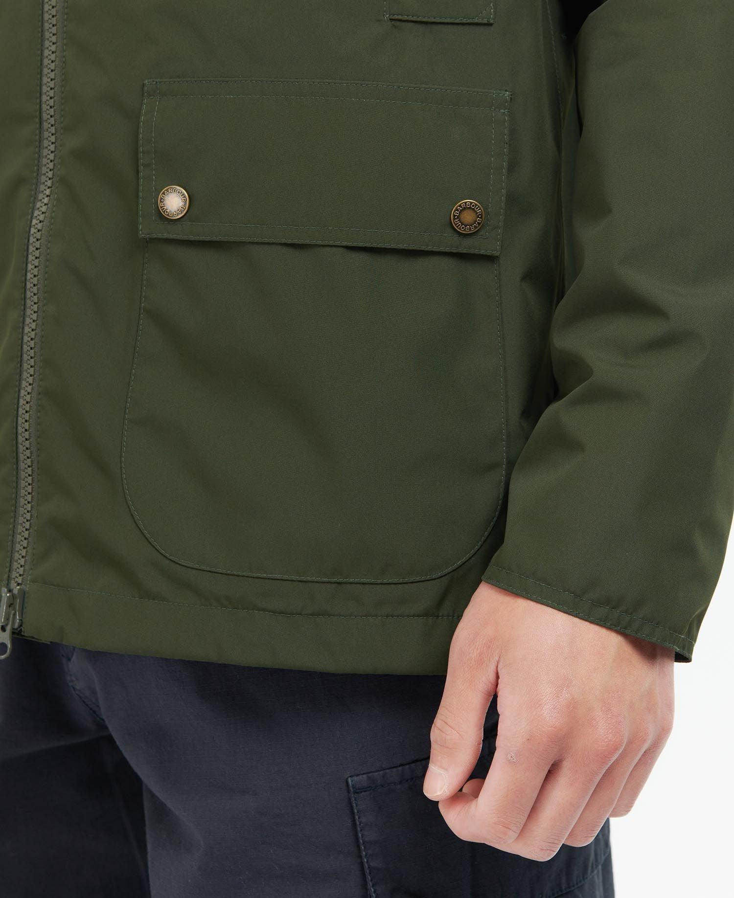 Laflamme- Manteau imperméable Hooded Dormus vert - Barbour