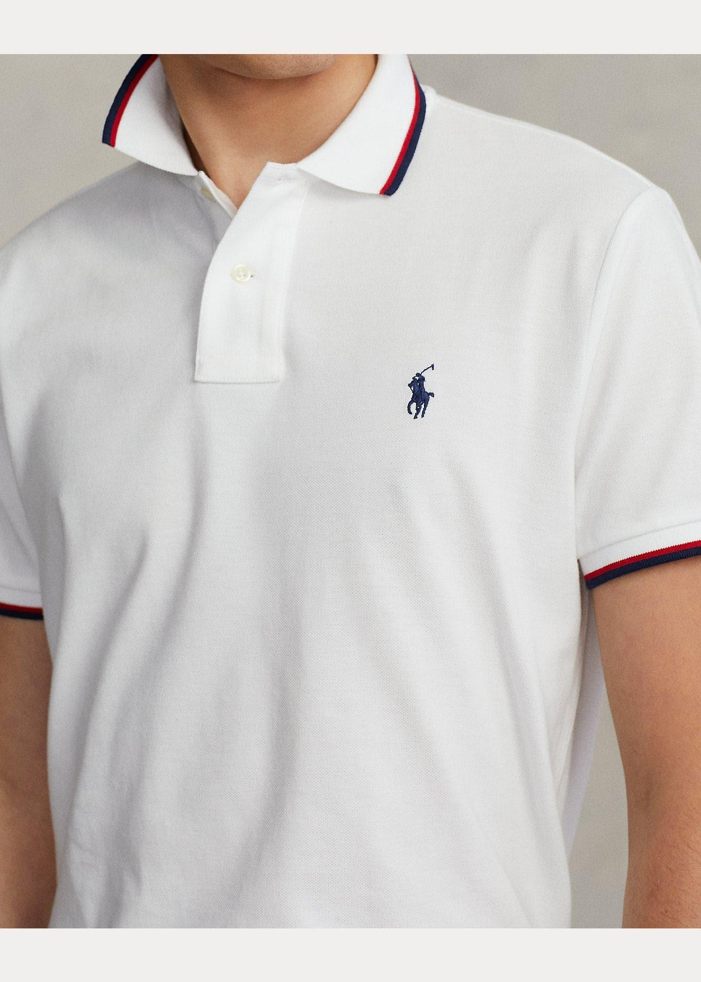 Laflamme- Polo contraste blanc - Ralph lauren