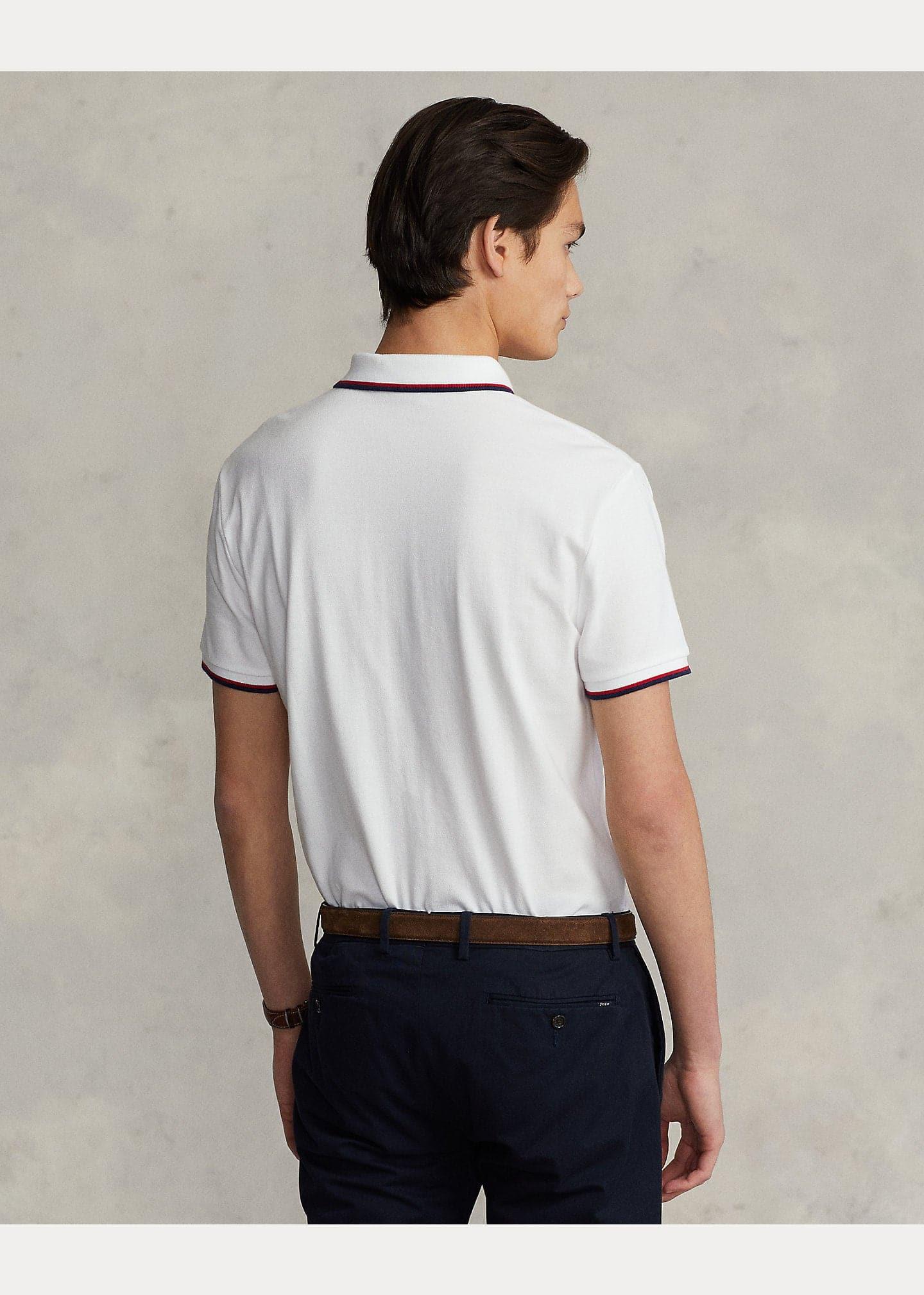 Laflamme- Polo contraste blanc - Ralph lauren