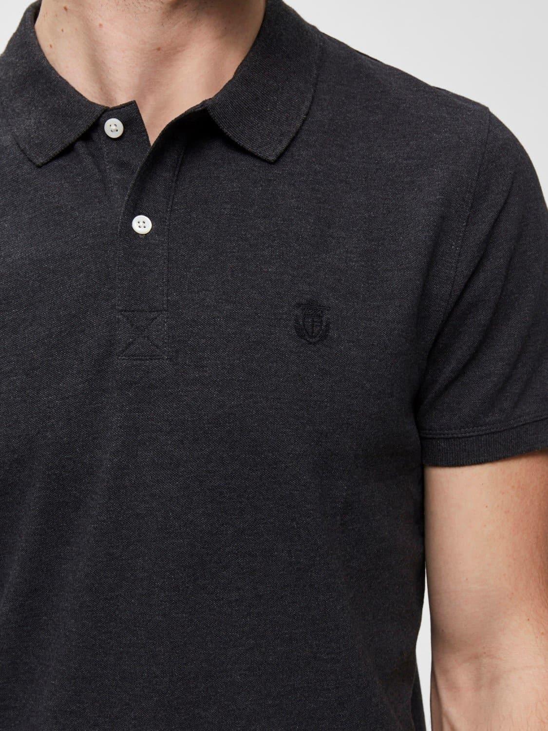 Laflamme- Polo gris chiné - Selected