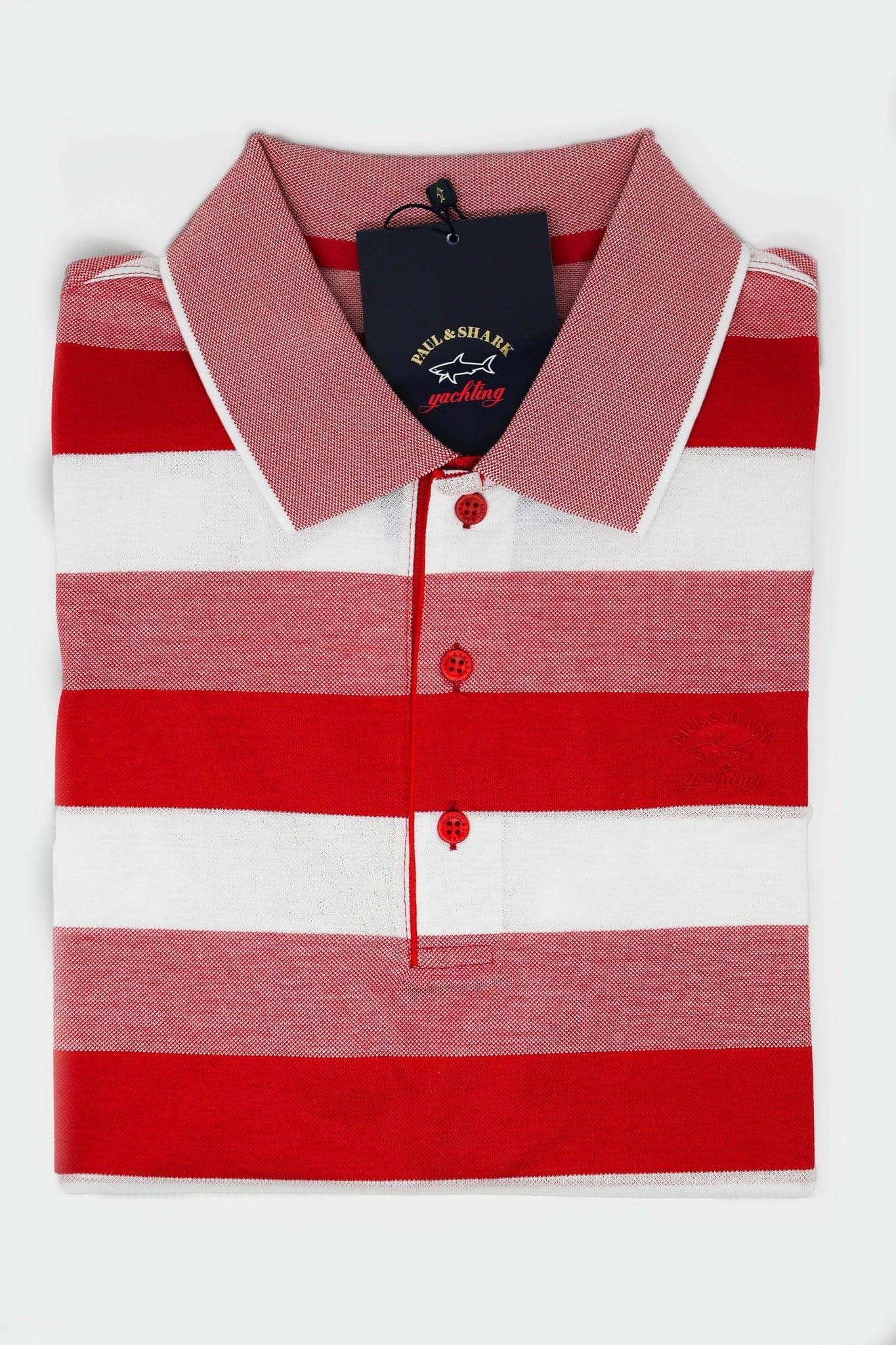 Laflamme- Polo ligné rouge - Paul & Shark