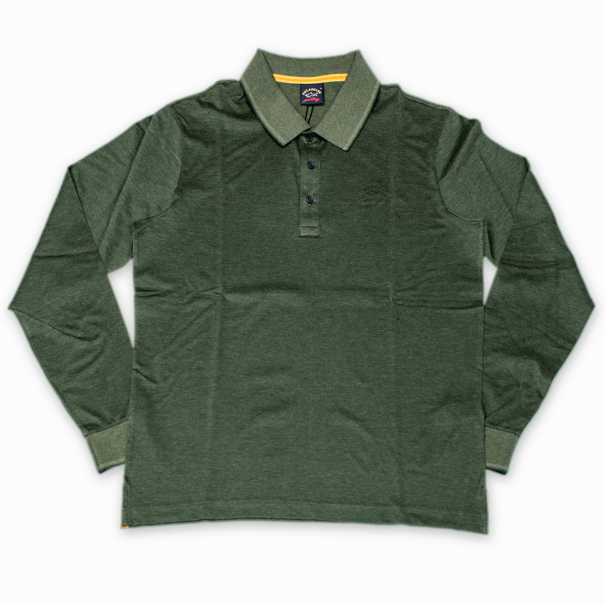 Laflamme- Polo manches longues vert - Paul & Shark