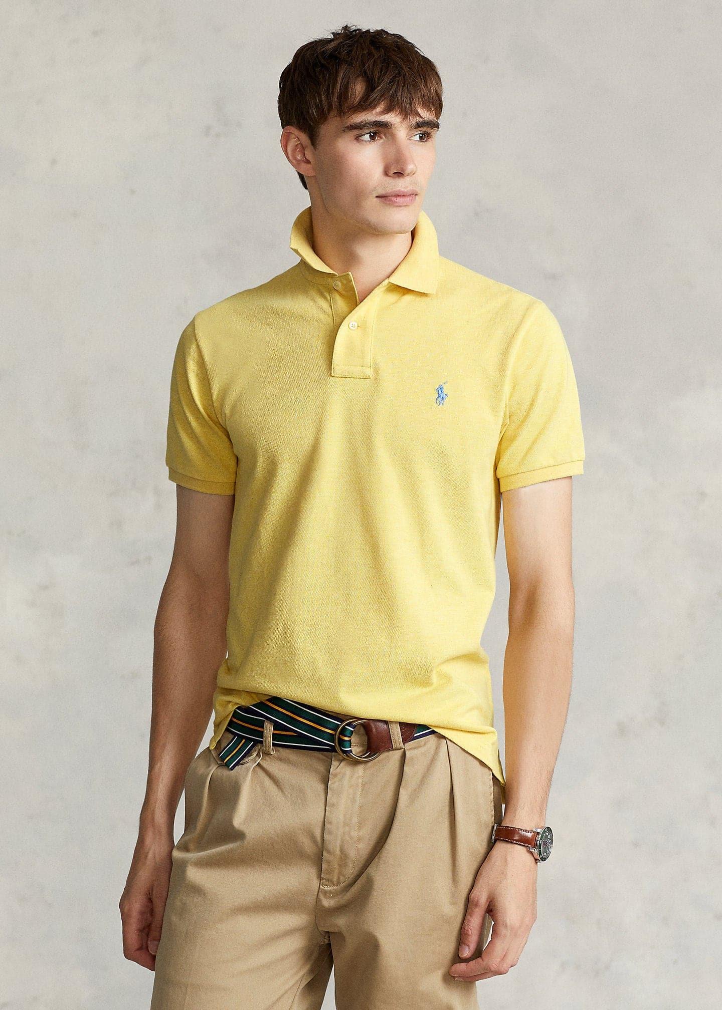 Laflamme- Polo piqué classique jaune - Ralph lauren