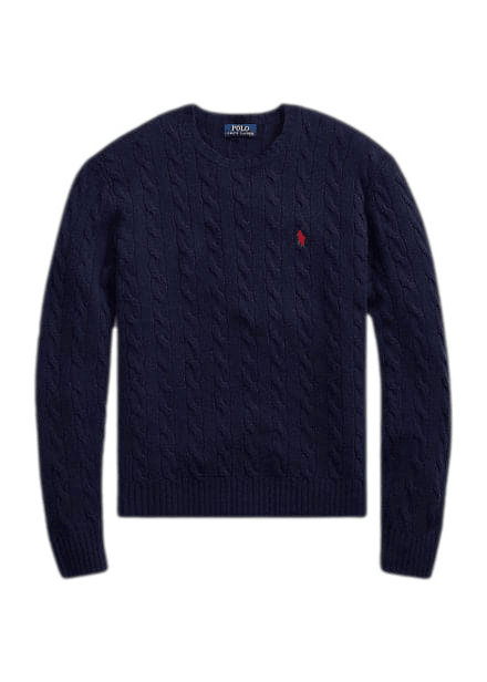 Laflamme- Pull cable-knit marine - Ralph lauren