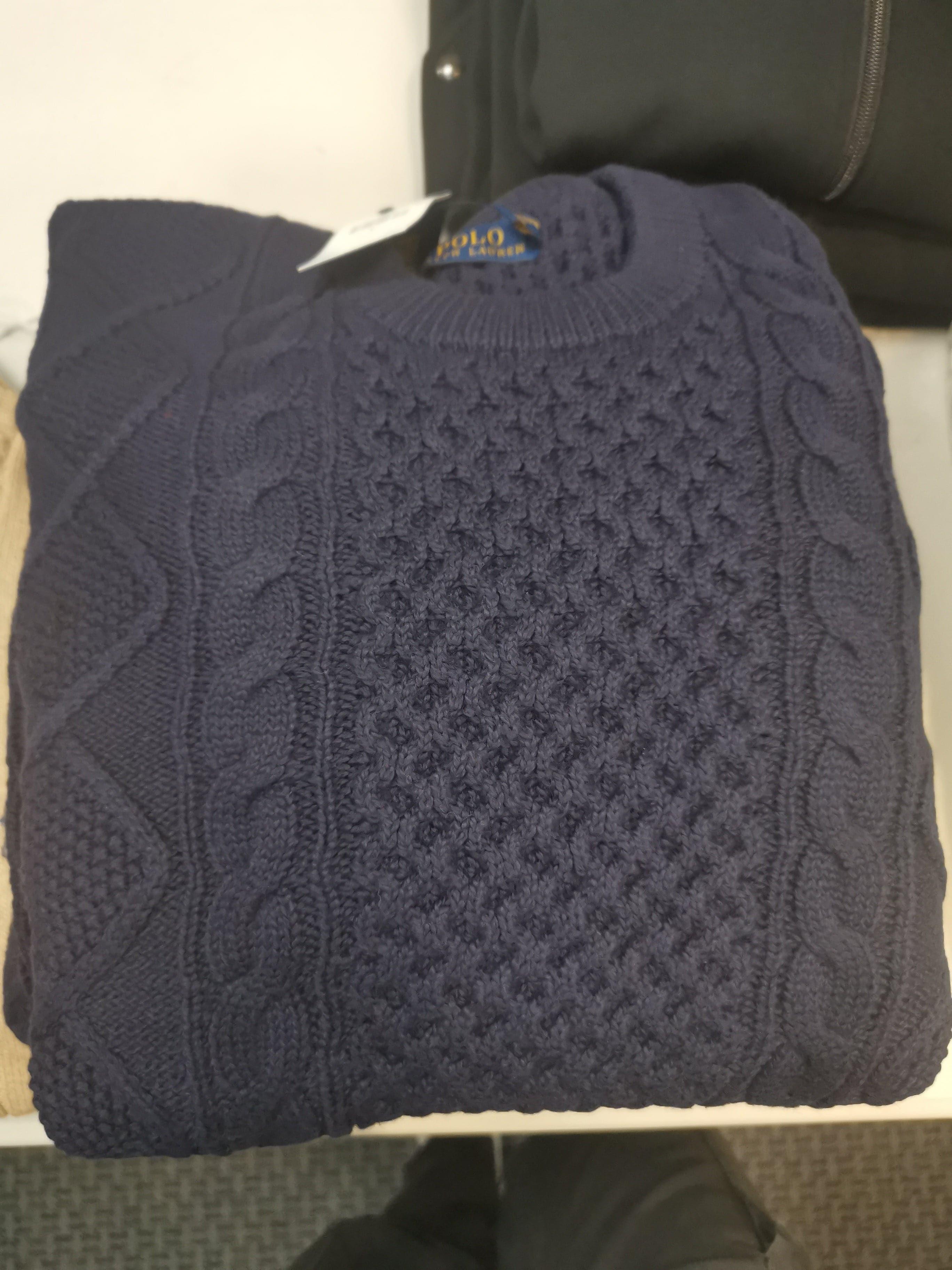 Laflamme- Pull cable-knit marine - Ralph lauren
