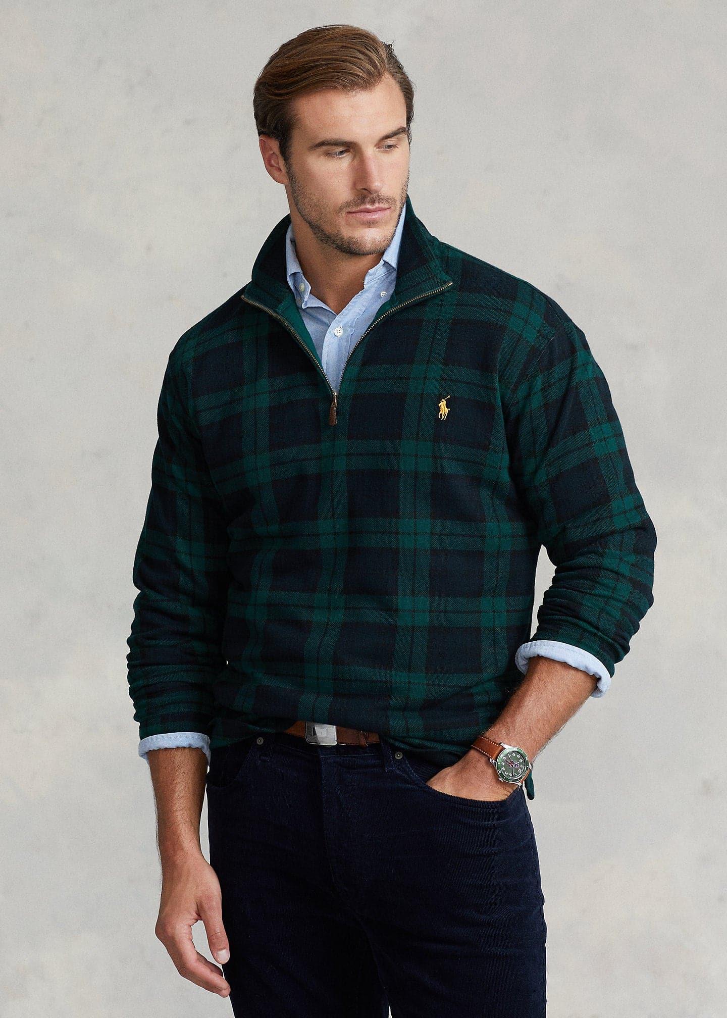 Laflamme- Pull de coton à zip - Ralph lauren