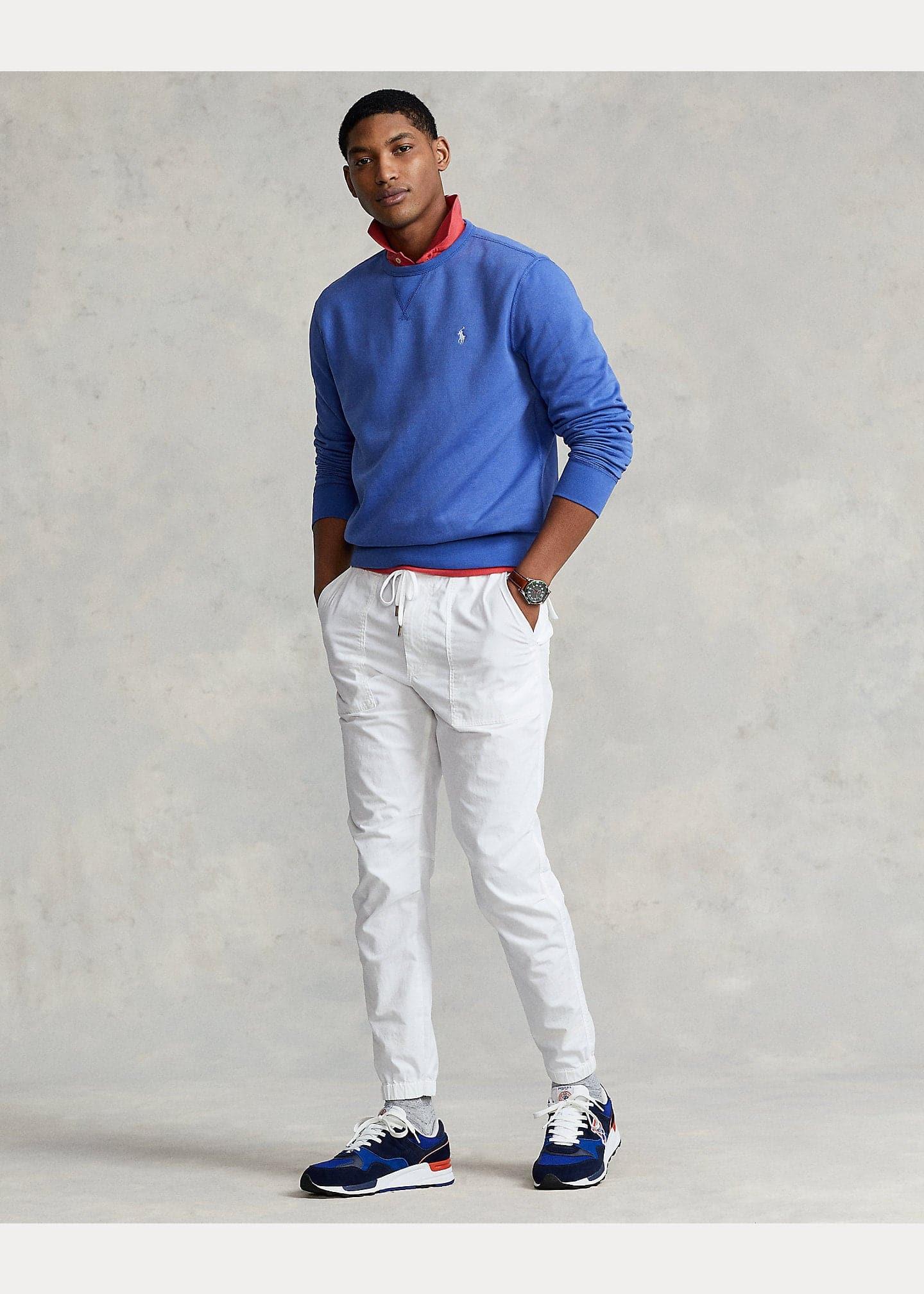 Laflamme- Pull de coton bleu - Ralph lauren