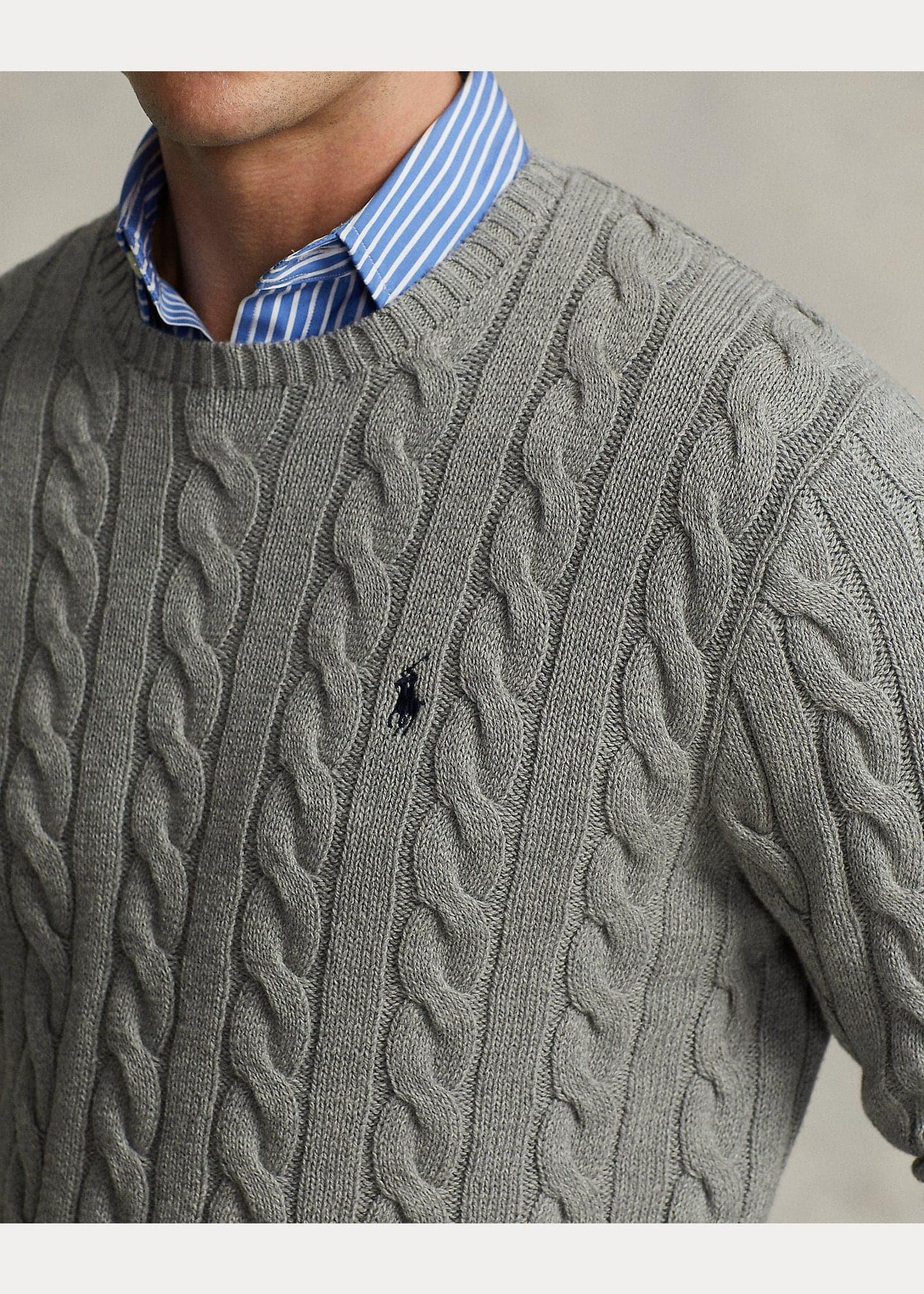 Laflamme- Pull de coton gris - Ralph lauren