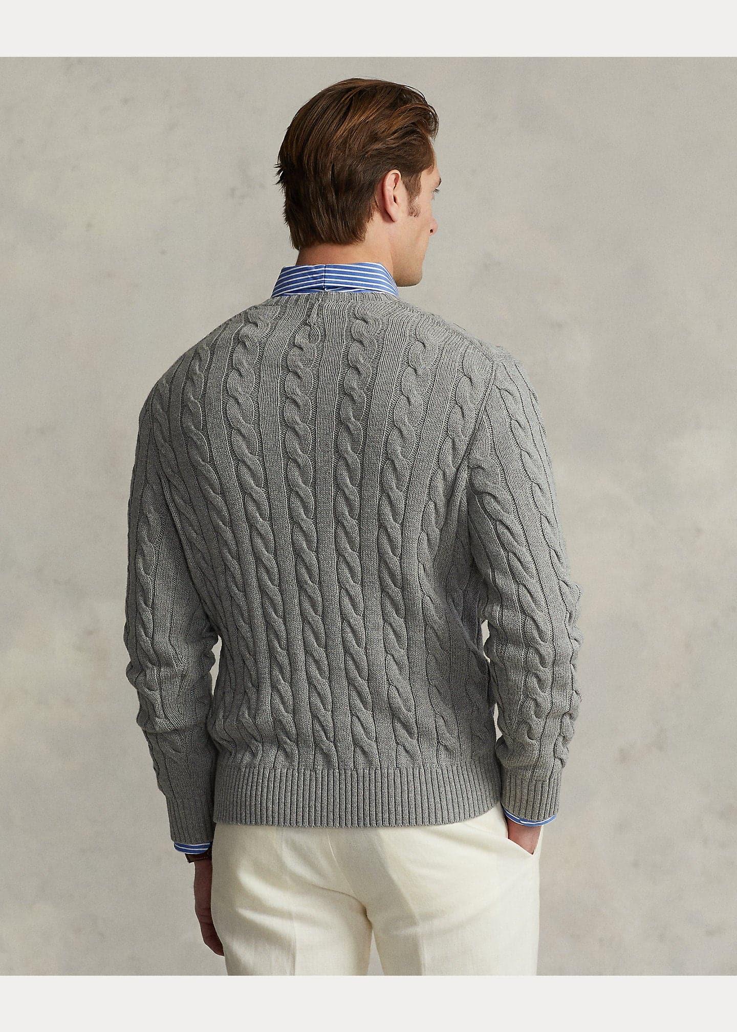 Laflamme- Pull de coton gris - Ralph lauren