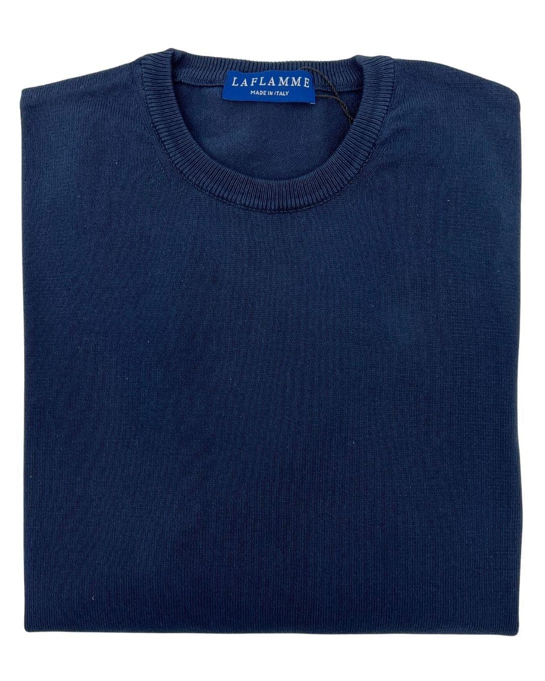 Laflamme- Pull de coton James bleu marine - Laflamme & cie