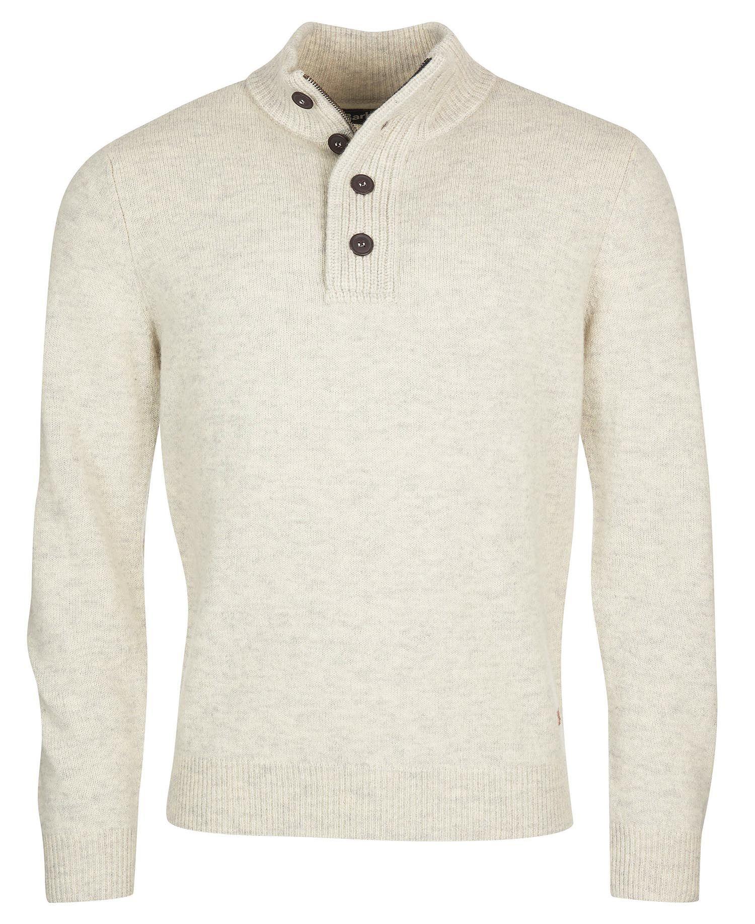 Laflamme- Pull de laine à boutons crème - Barbour