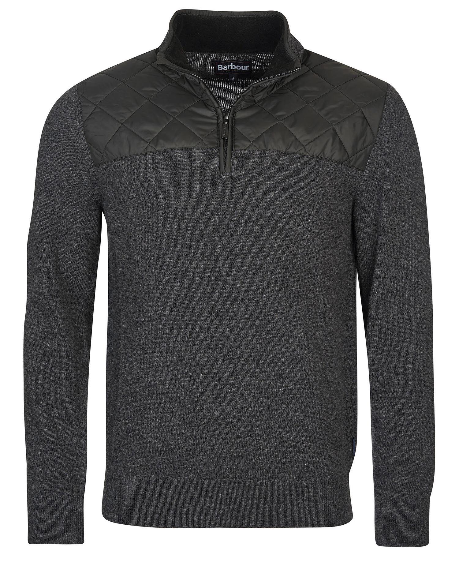 Laflamme- Pull de laine et coton gris - Barbour