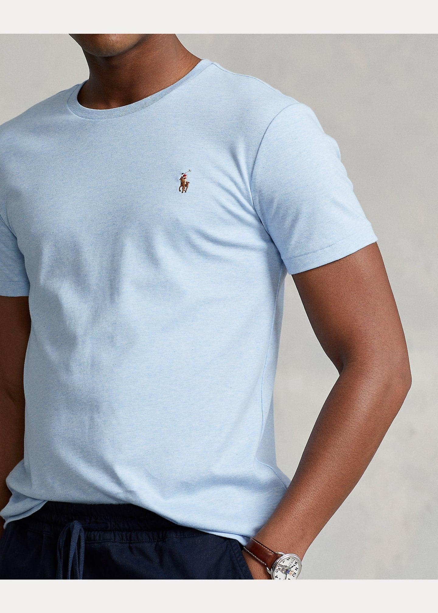 Laflamme- T-shirt classique bleu pâle - Ralph lauren