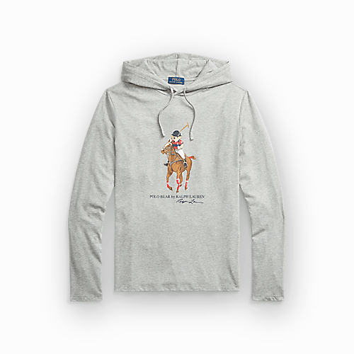 Laflamme- T-shirt manches longues à capuche - Ralph lauren