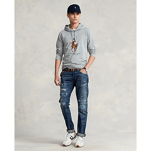 Laflamme- T-shirt manches longues à capuche - Ralph lauren