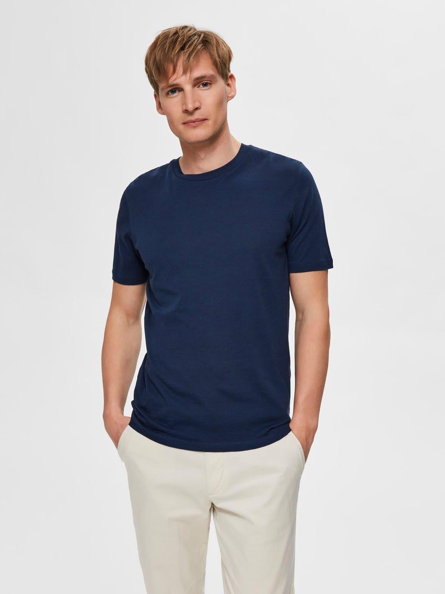 Laflamme- T-shirt marine - Selected