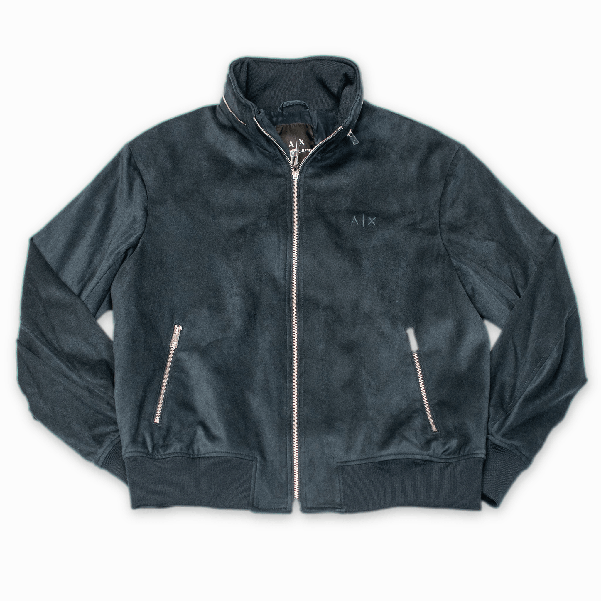 Laflamme- Veste en suédine marine - Armani Exchange