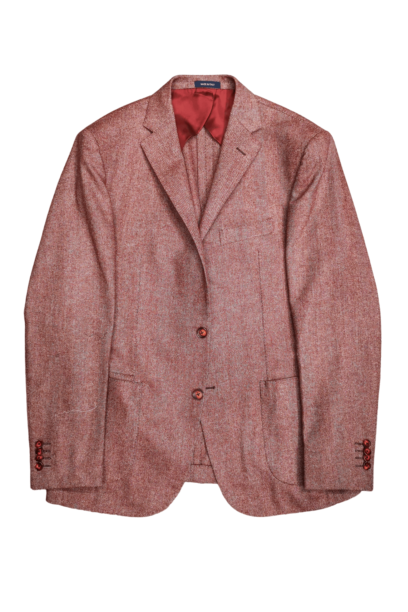 Laflamme- Veston de tweed rouge - Laflamme & cie