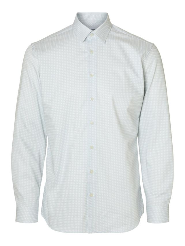 Chemise performance blanche à motifs