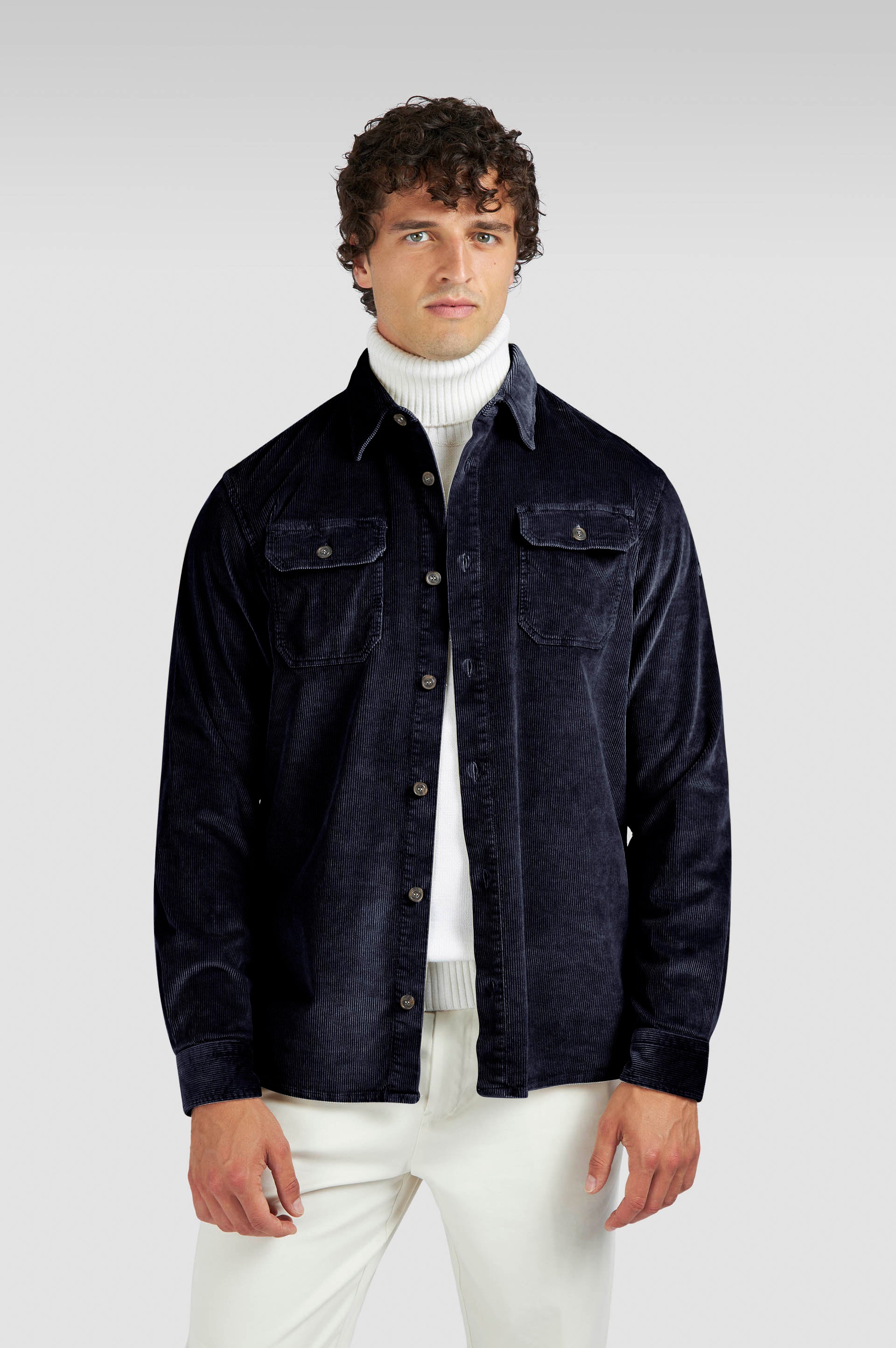 Sur-chemise en corduroy