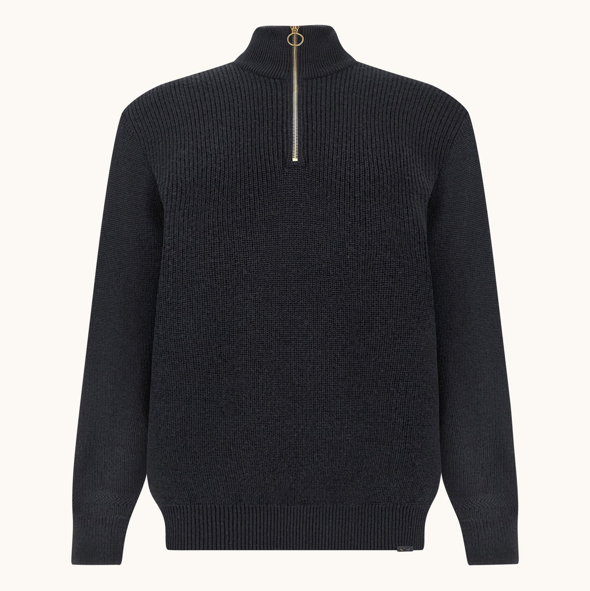 Pull demi-zip Tech Wool marine