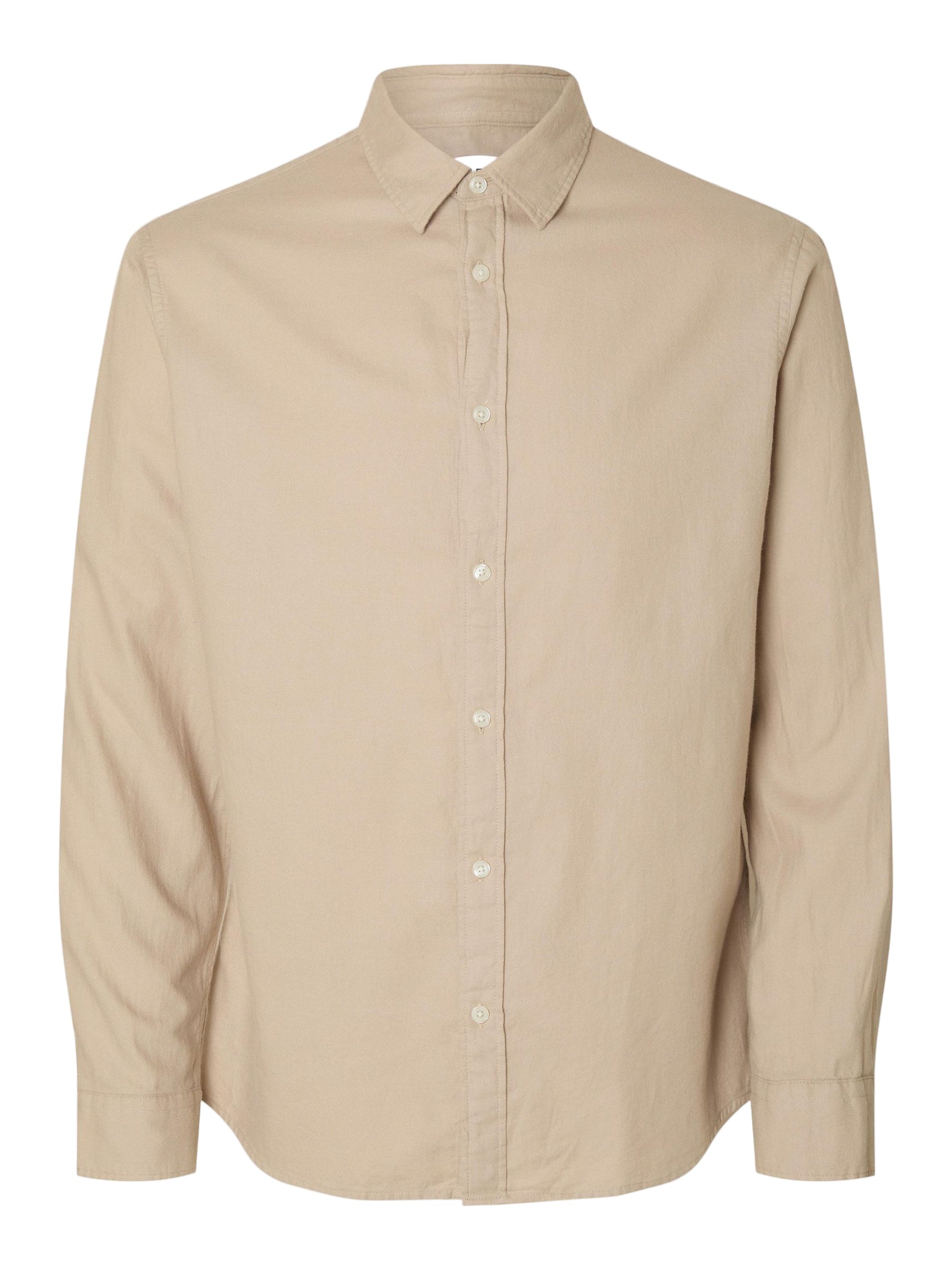 Chemise de flanelle beige