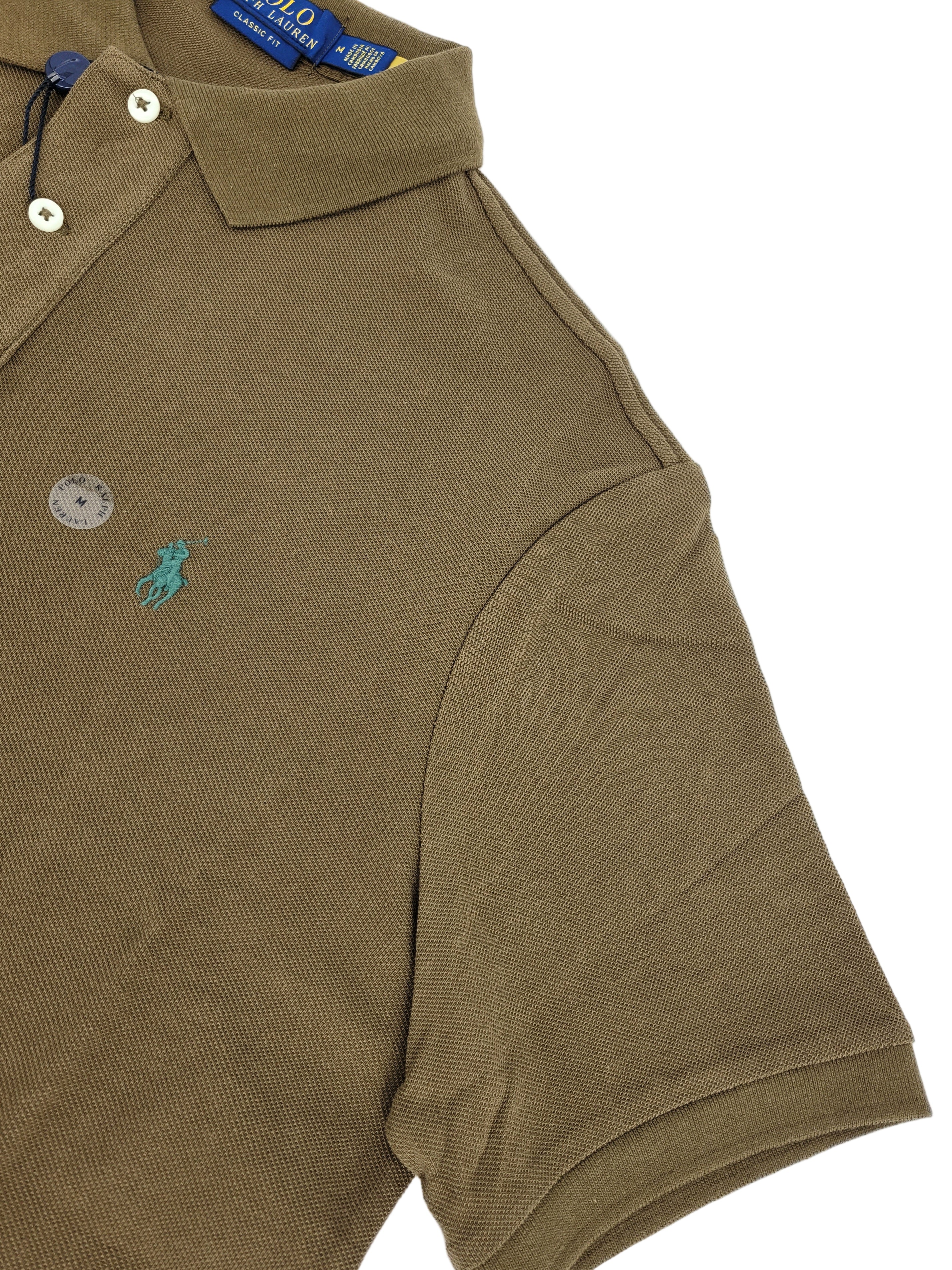 Polo piqué classique brun