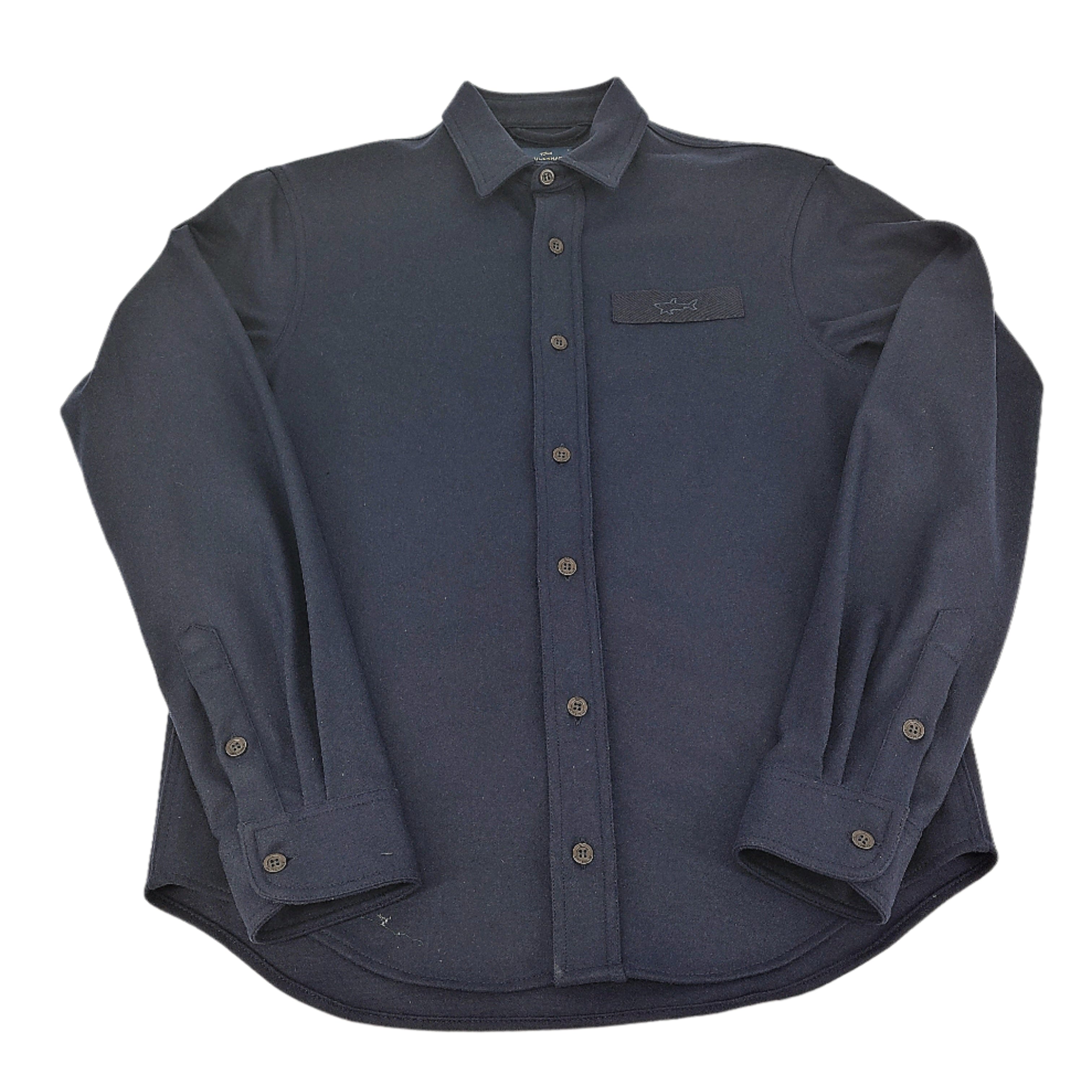 Overshirt de laine marine