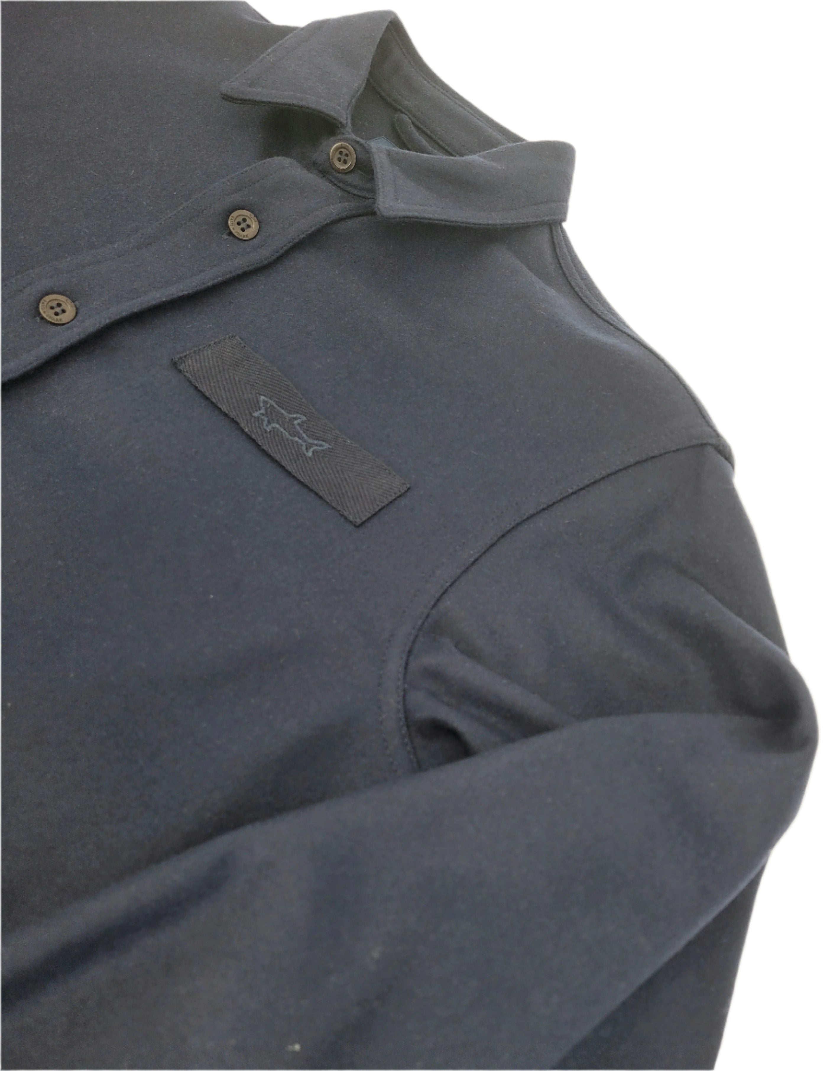 Overshirt de laine marine