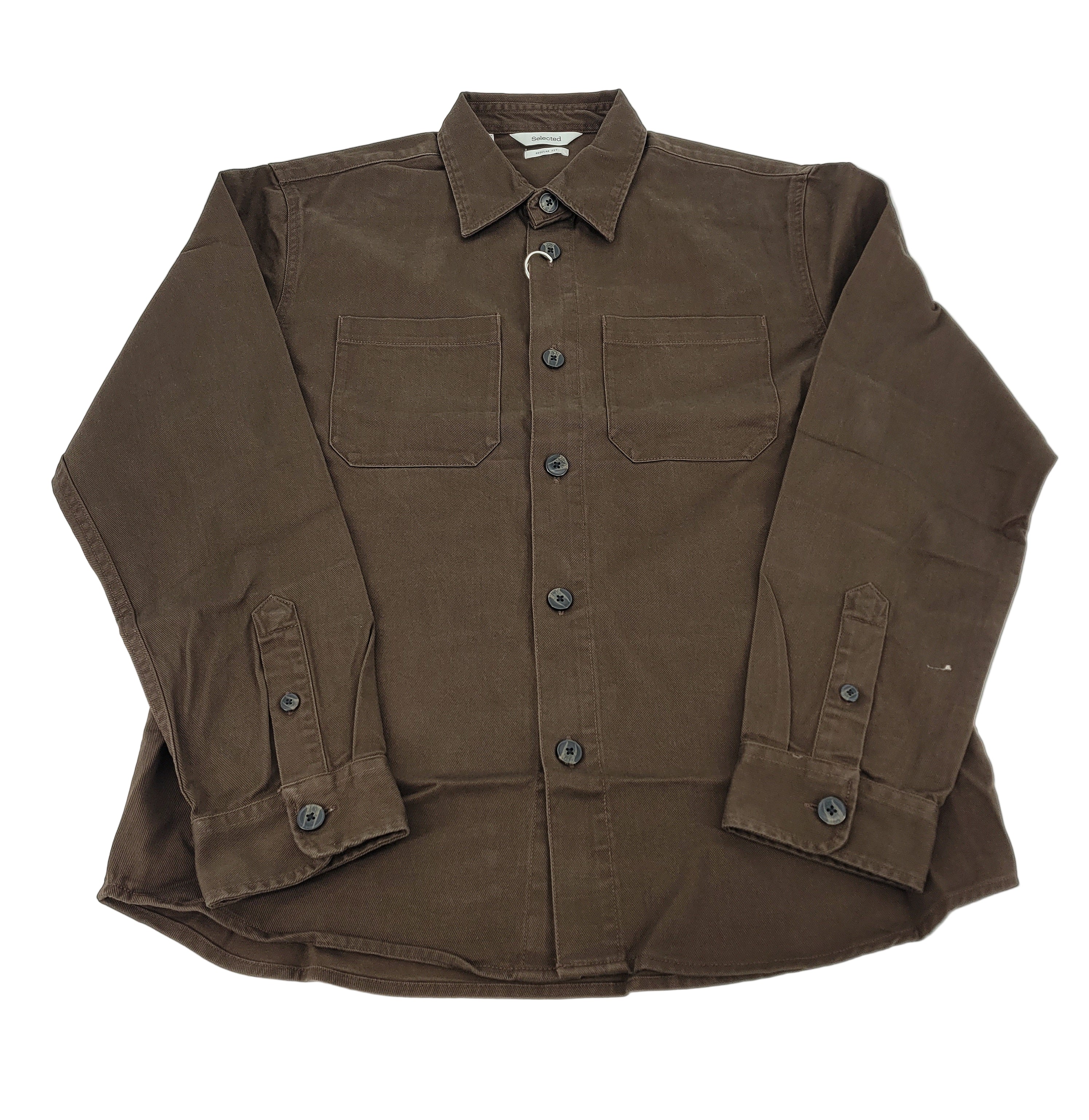 Sur-chemise brun chocolat