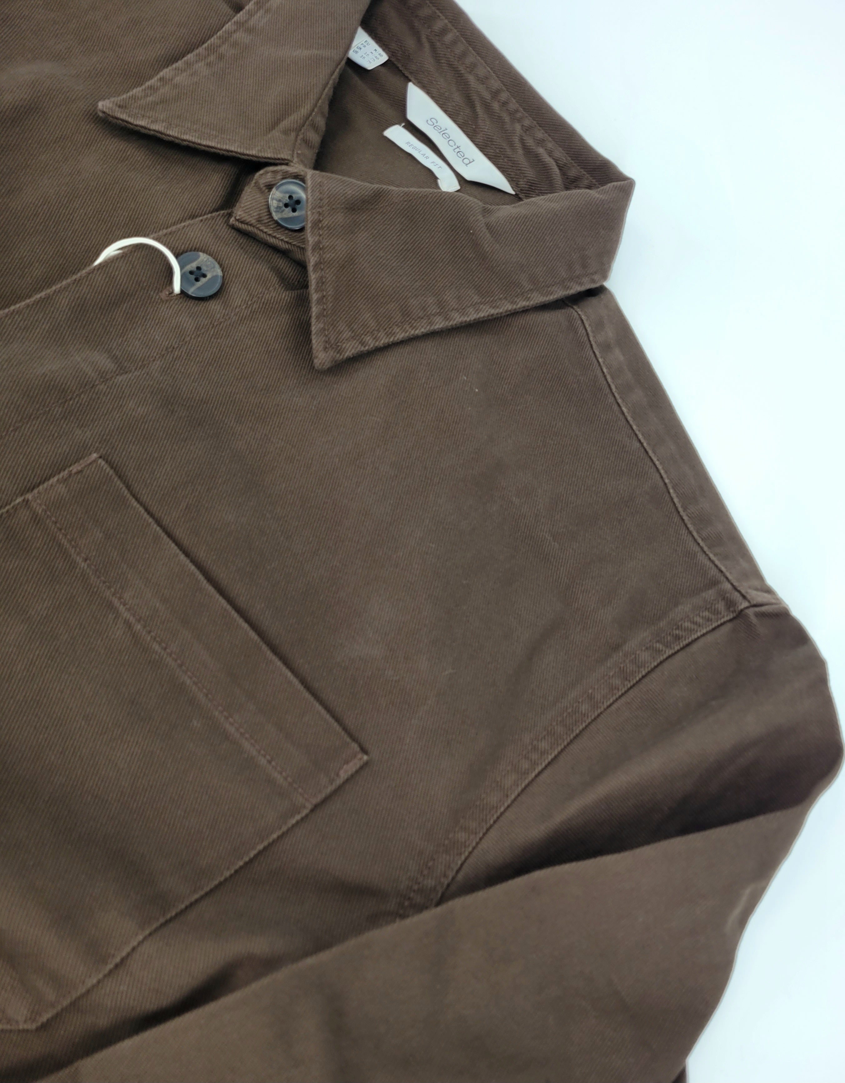 Sur-chemise brun chocolat