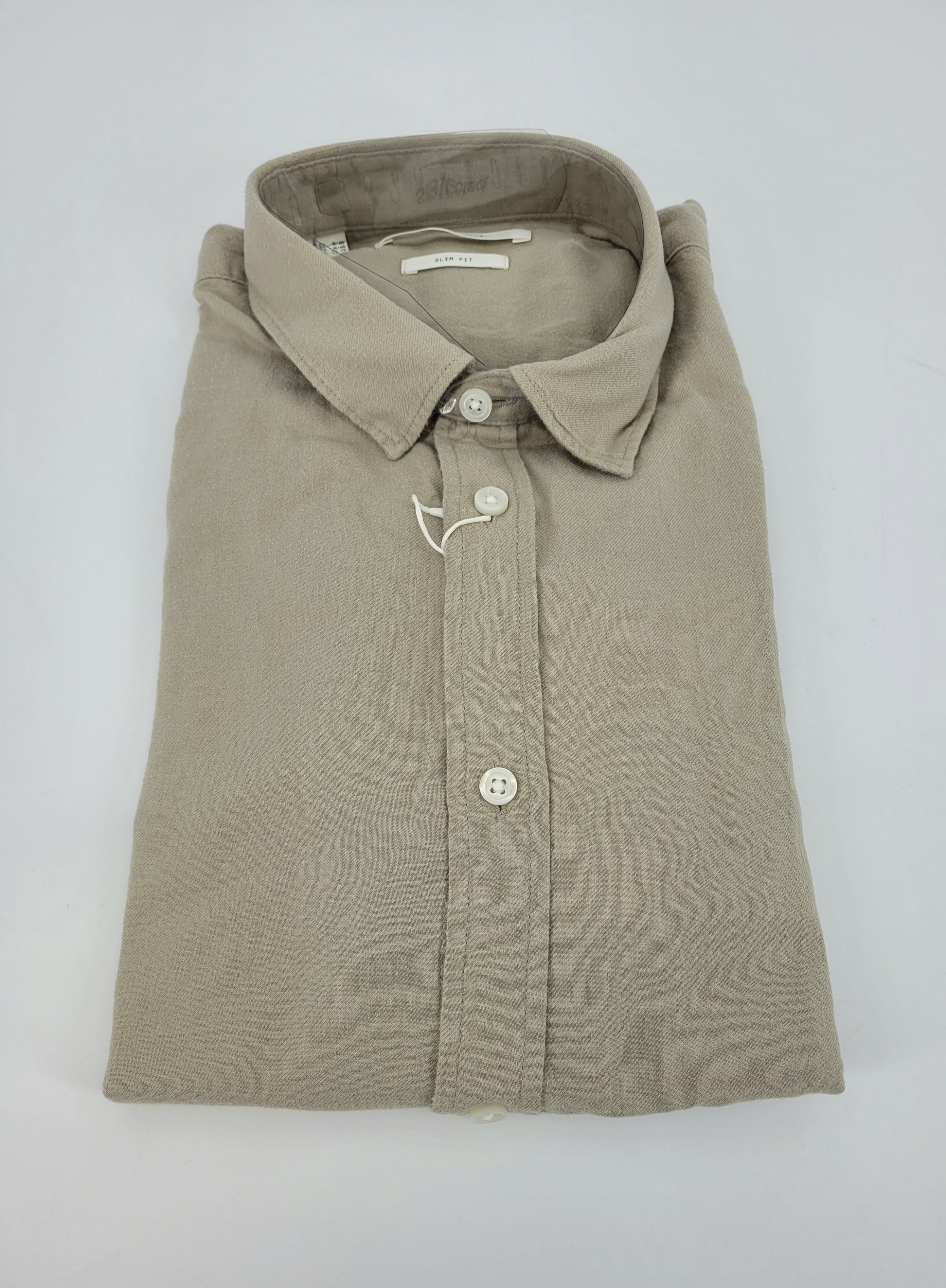 Chemise de flanelle beige