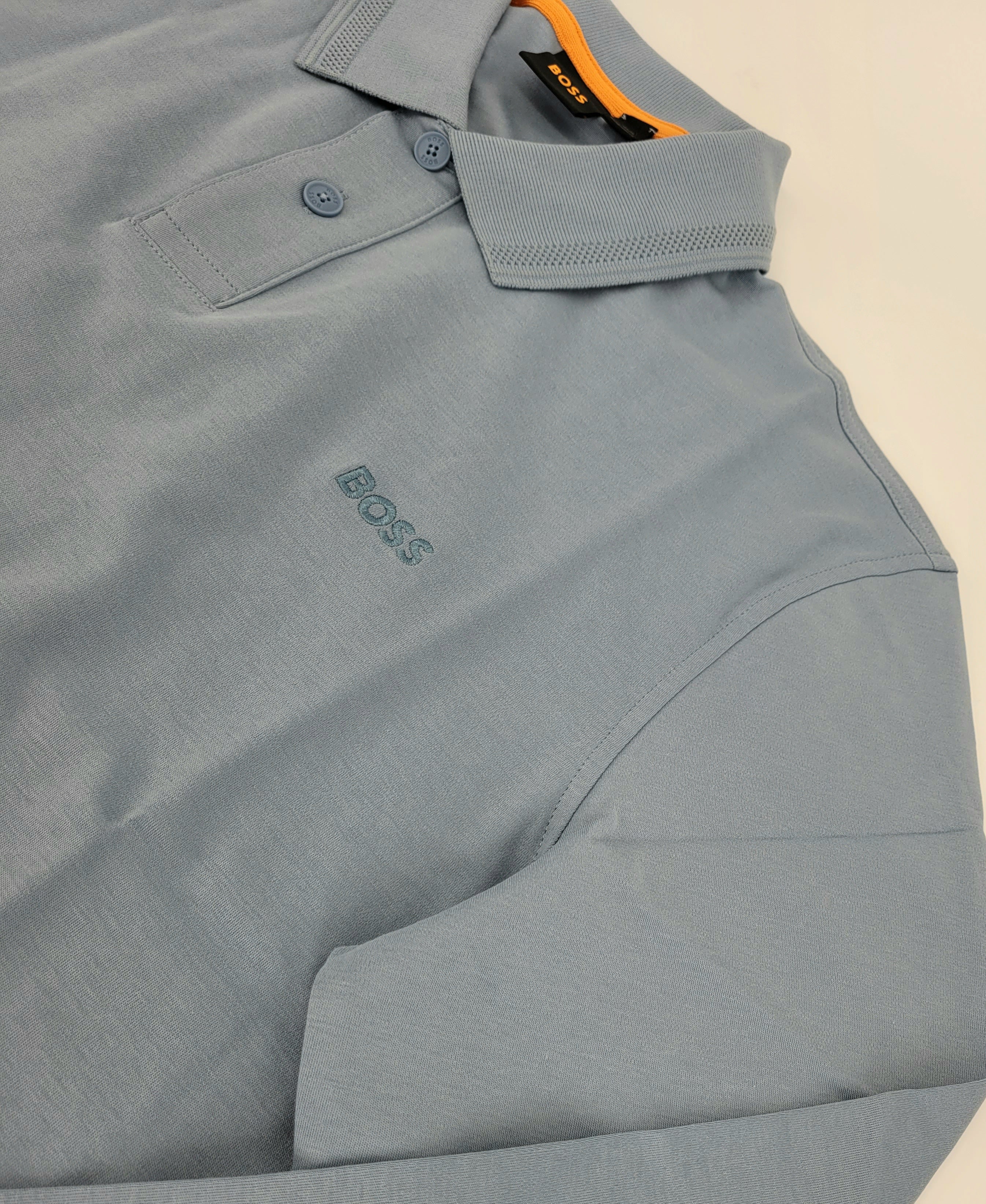 Polo manches longues de coton mercerisé