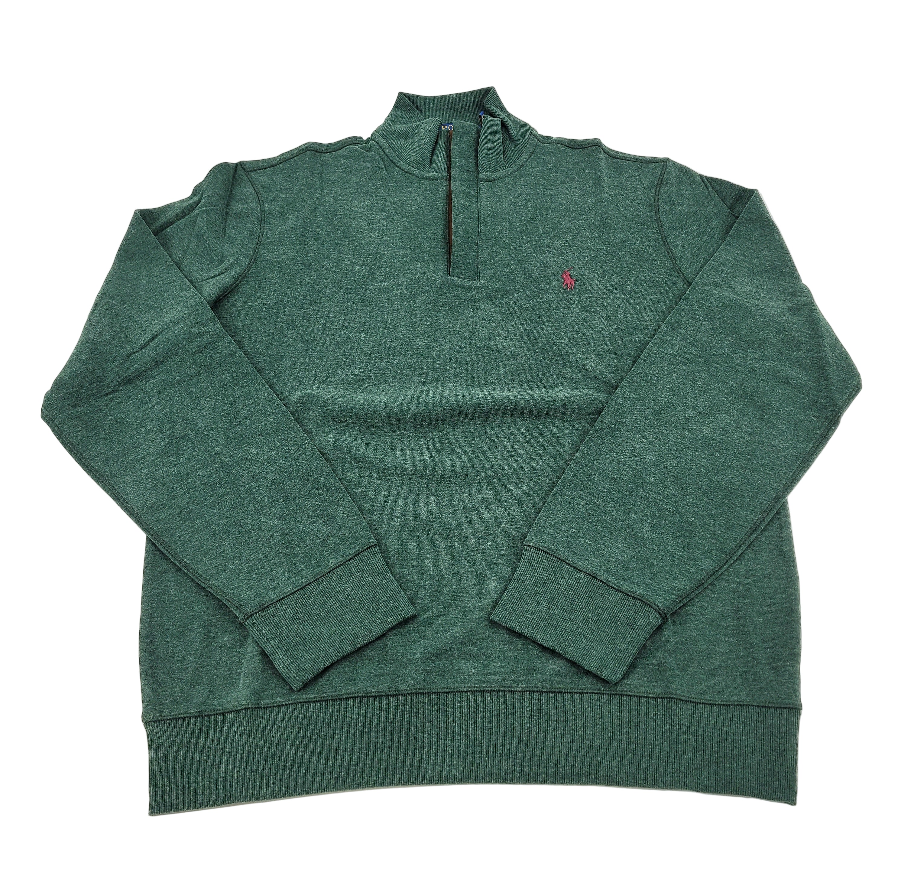 Pull quart de zip vert