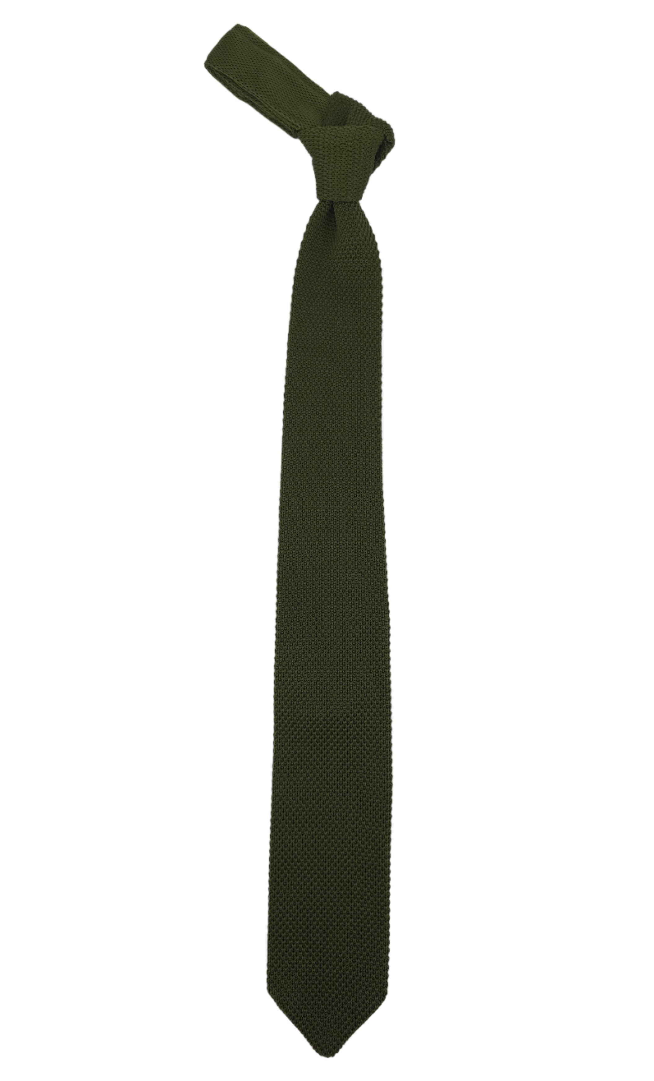 Cravate tricotée (Knit Tie) vert