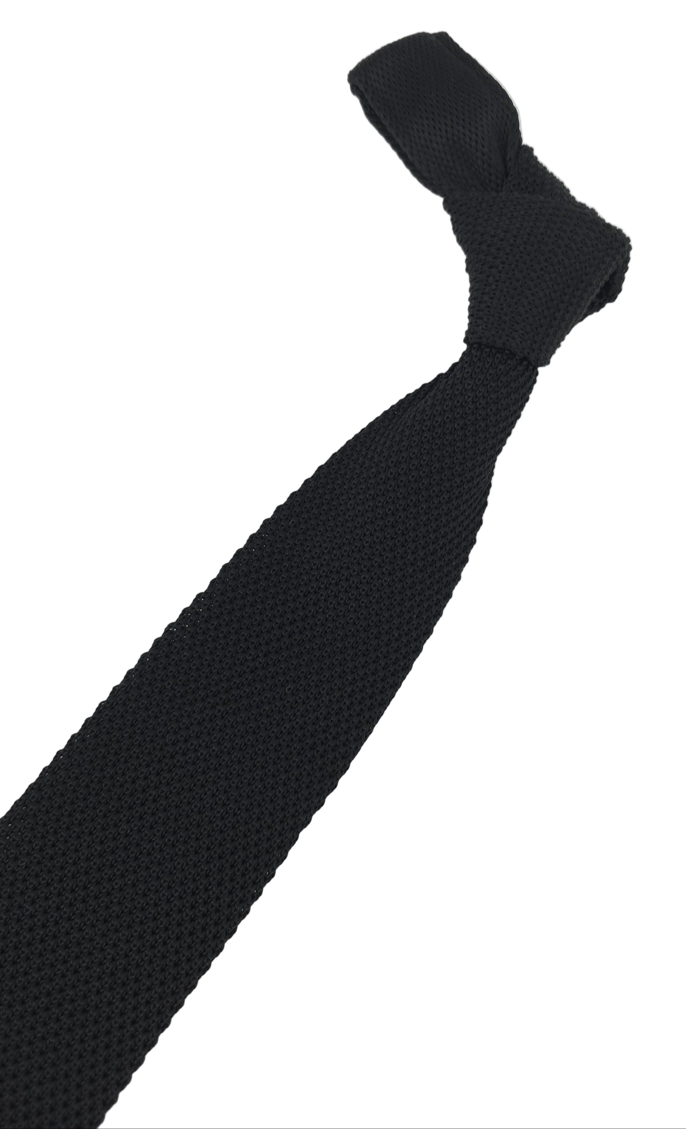 Cravate tricotée (Knit Tie) noir