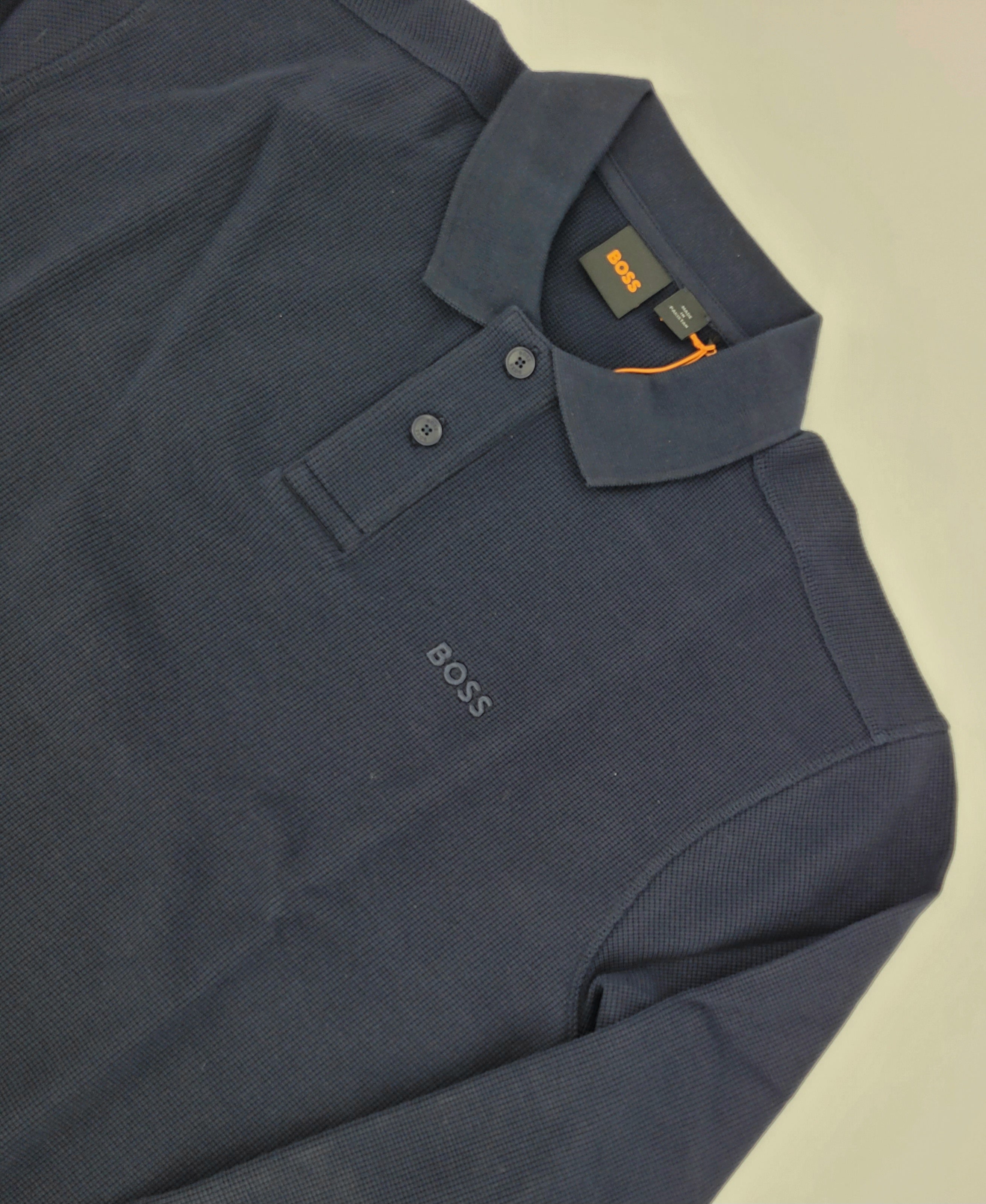 Polo manches longues marine